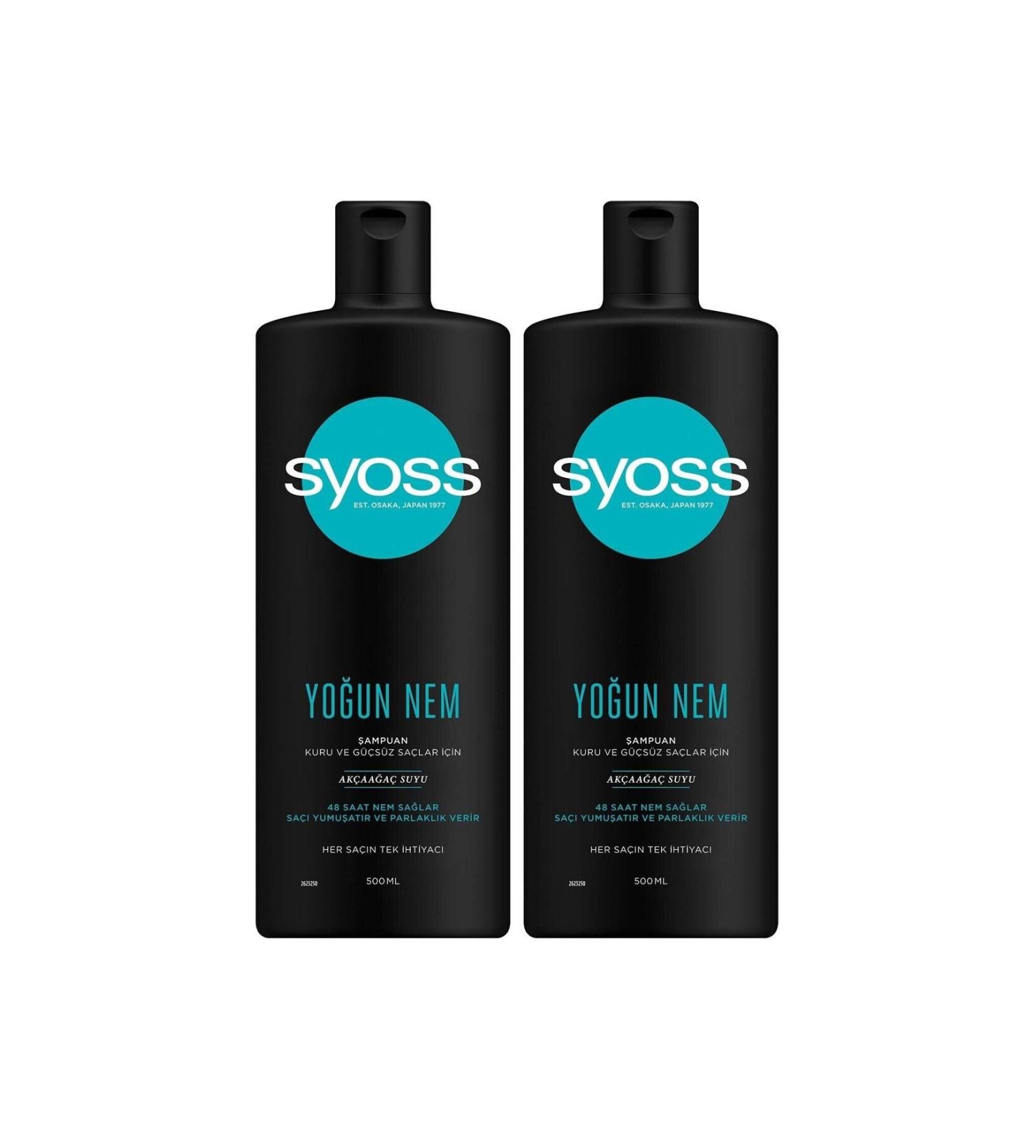 Syoss Intense Moisture Shampoo 2 x 500 ML