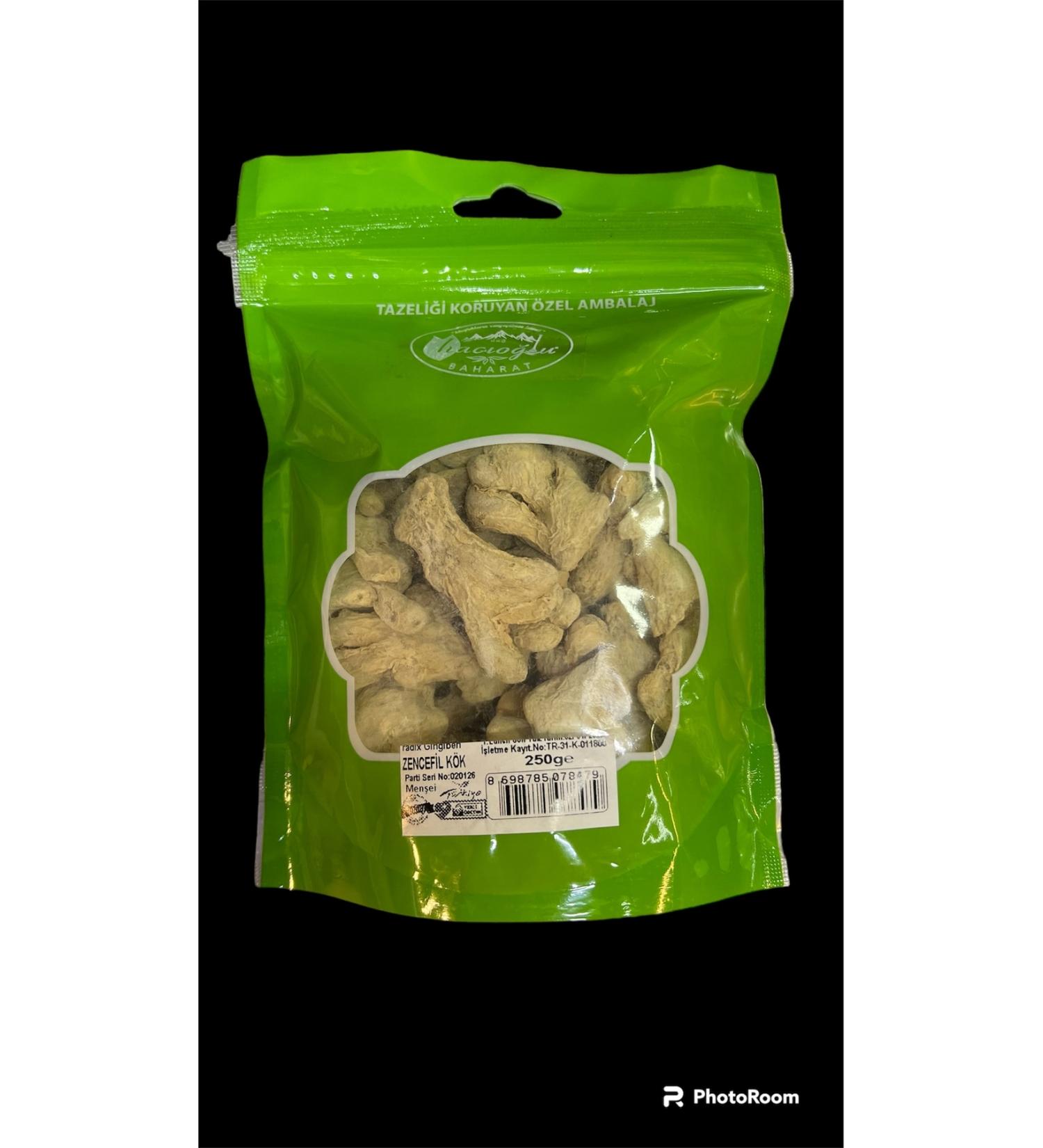 Hac o lu Spice Hatay Local Ginger Grain Root 250 gr / 1/4 kg