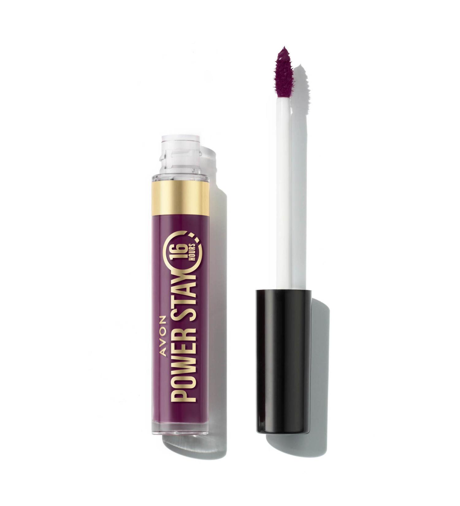 Avon Power Stay Liquid Matte Lipstick - Power On Plum - Buy Online on GoSupps.com