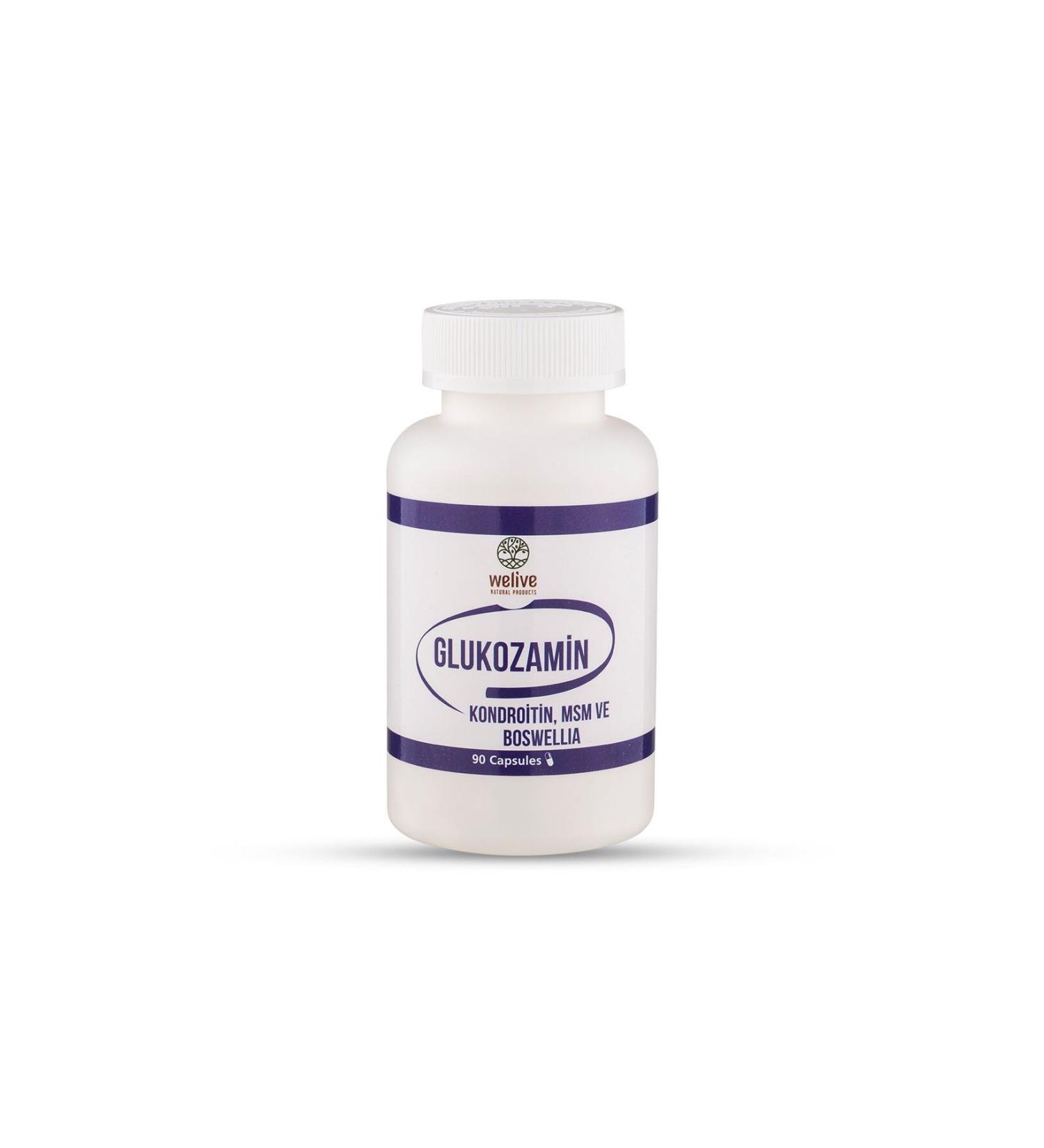 Welive GLUCOSAMINE CHONDROITIN MSM AND BOSWELLIA 90 CAP