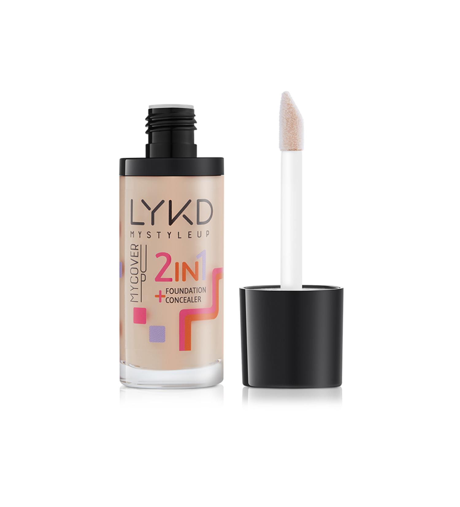 lykd 2 in 1 Foundation - Skin Nourishing Foundation - For All Skin Types - Buy Online on GoSupps.com