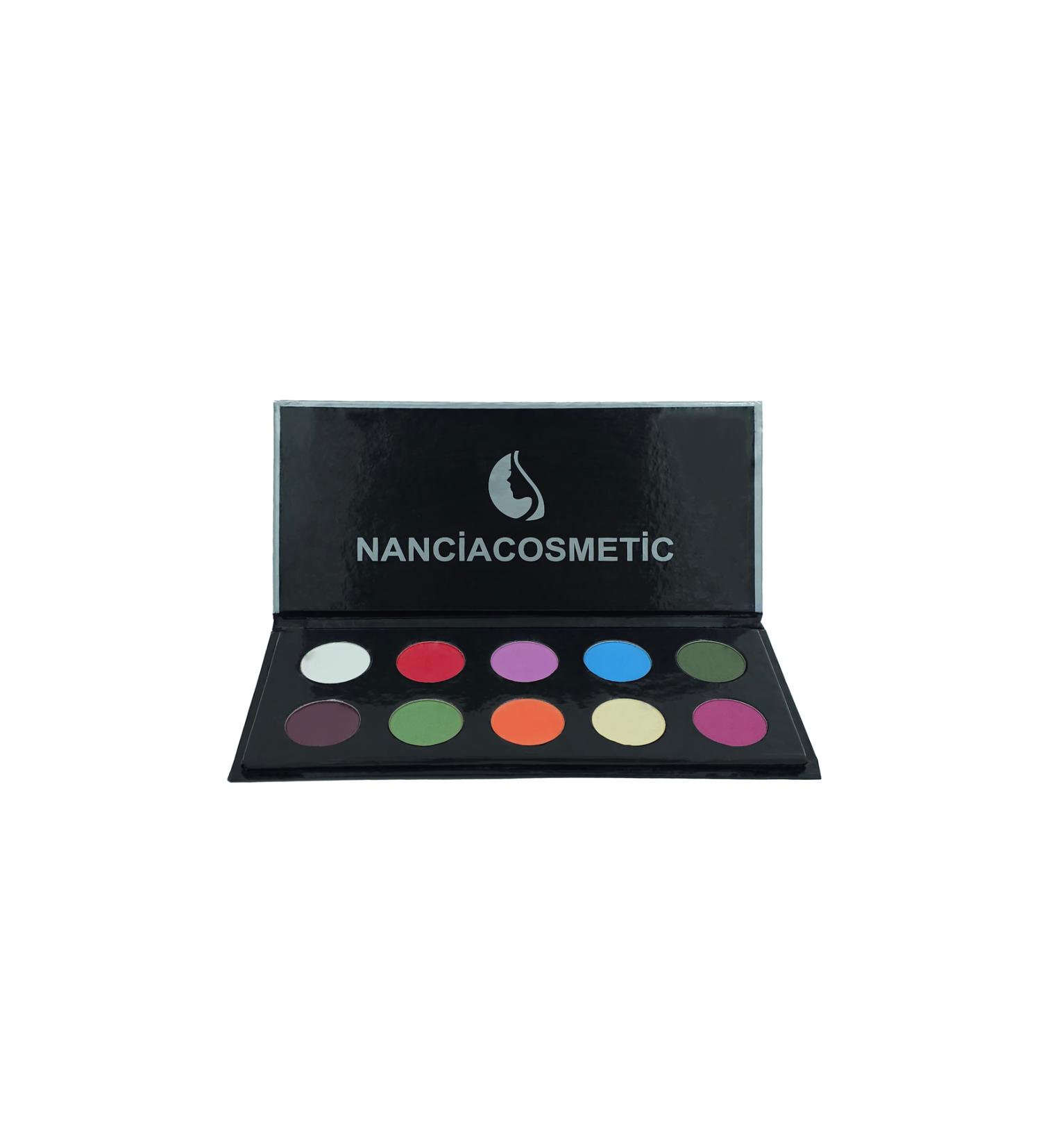 Nancia 10-Piece Metal Matte Eyeshadow Palette