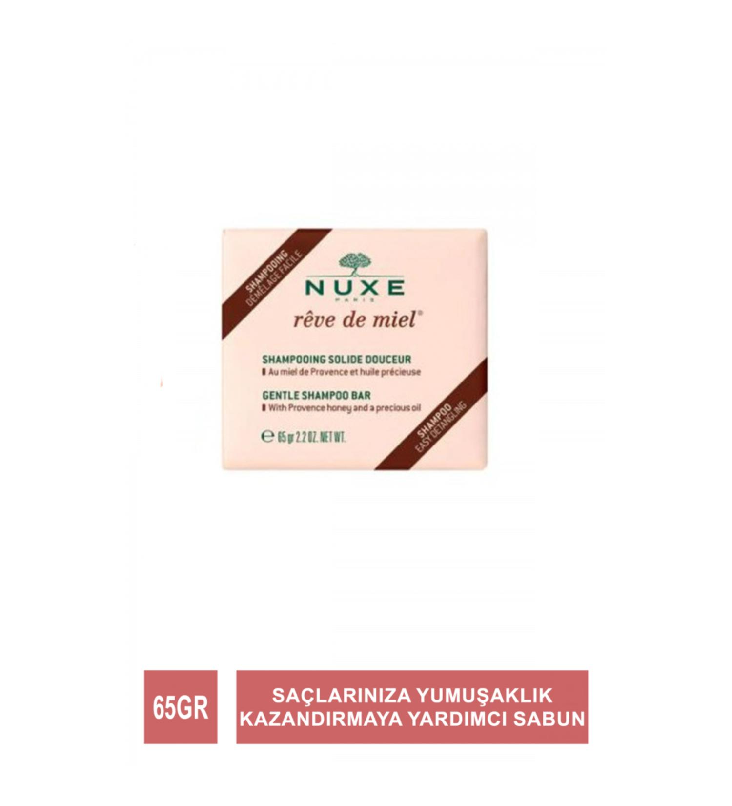 Nuxe Reve de Miel - Easy Combing Sensitive Solid Shampoo with Honey and Floral Notes 65 gr - Buy Online on GoSupps.com