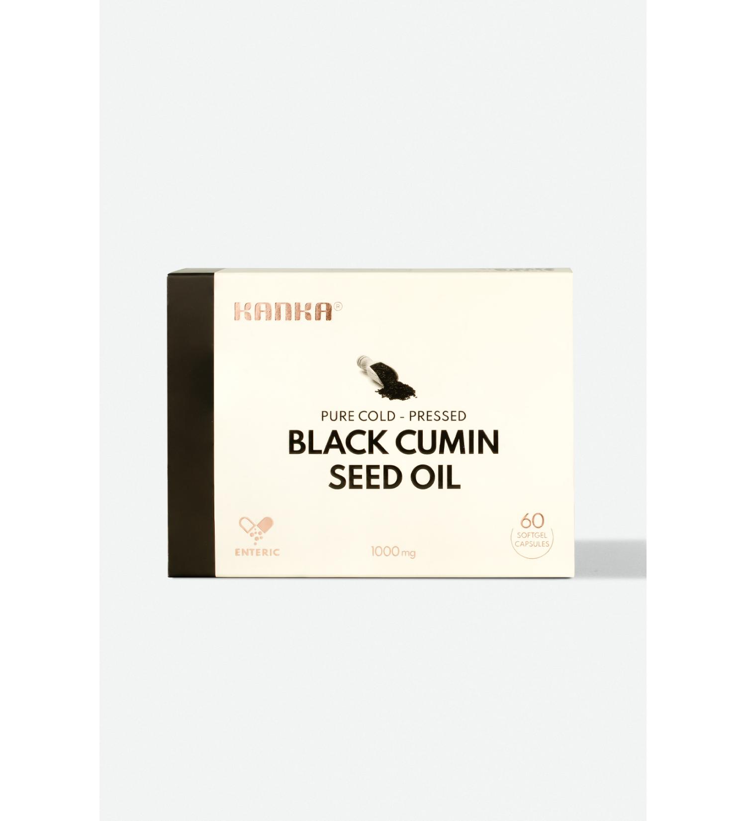 Kanka Black Cumin Oil Dry Pressed 60 Enteric Gel Capsules | Black Cumin Seed Oil (2 MONTHS OF USE) - Buy Online on GoSupps.com