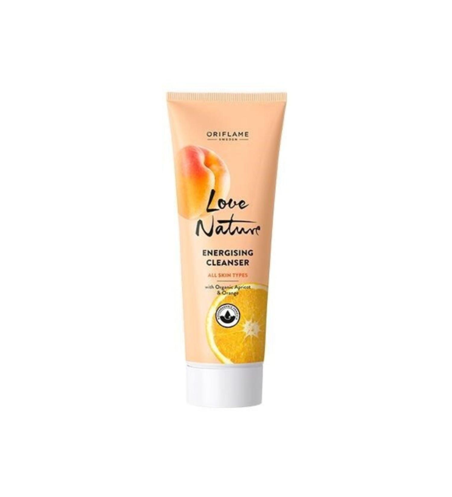 Oriflame Love Nature Energising Organic Apricot and Orange Facial Cleanser 125 ml