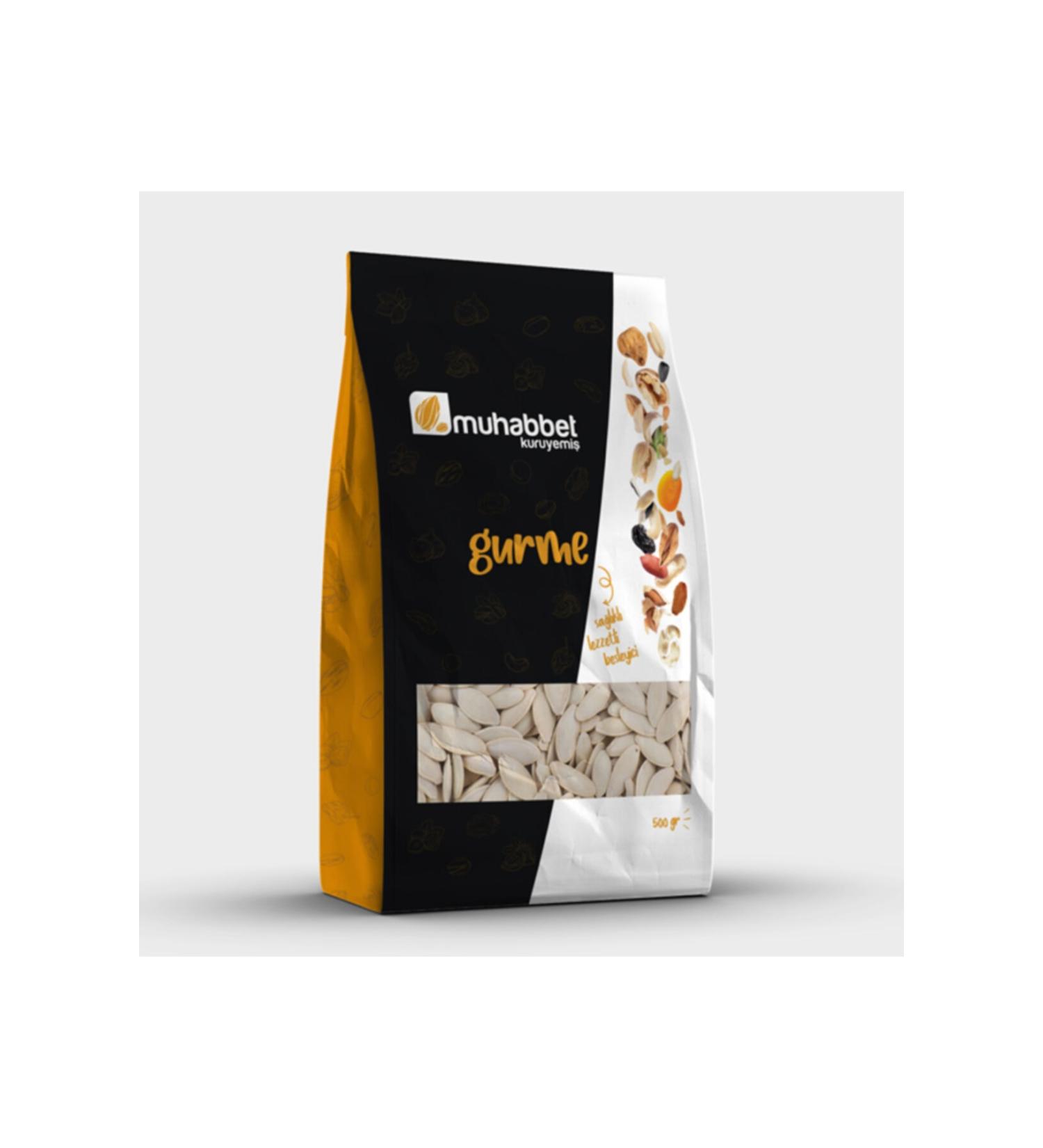 muhabbet nuts Roasted Salted Pumpkin Seeds Jumbo 500 Gr