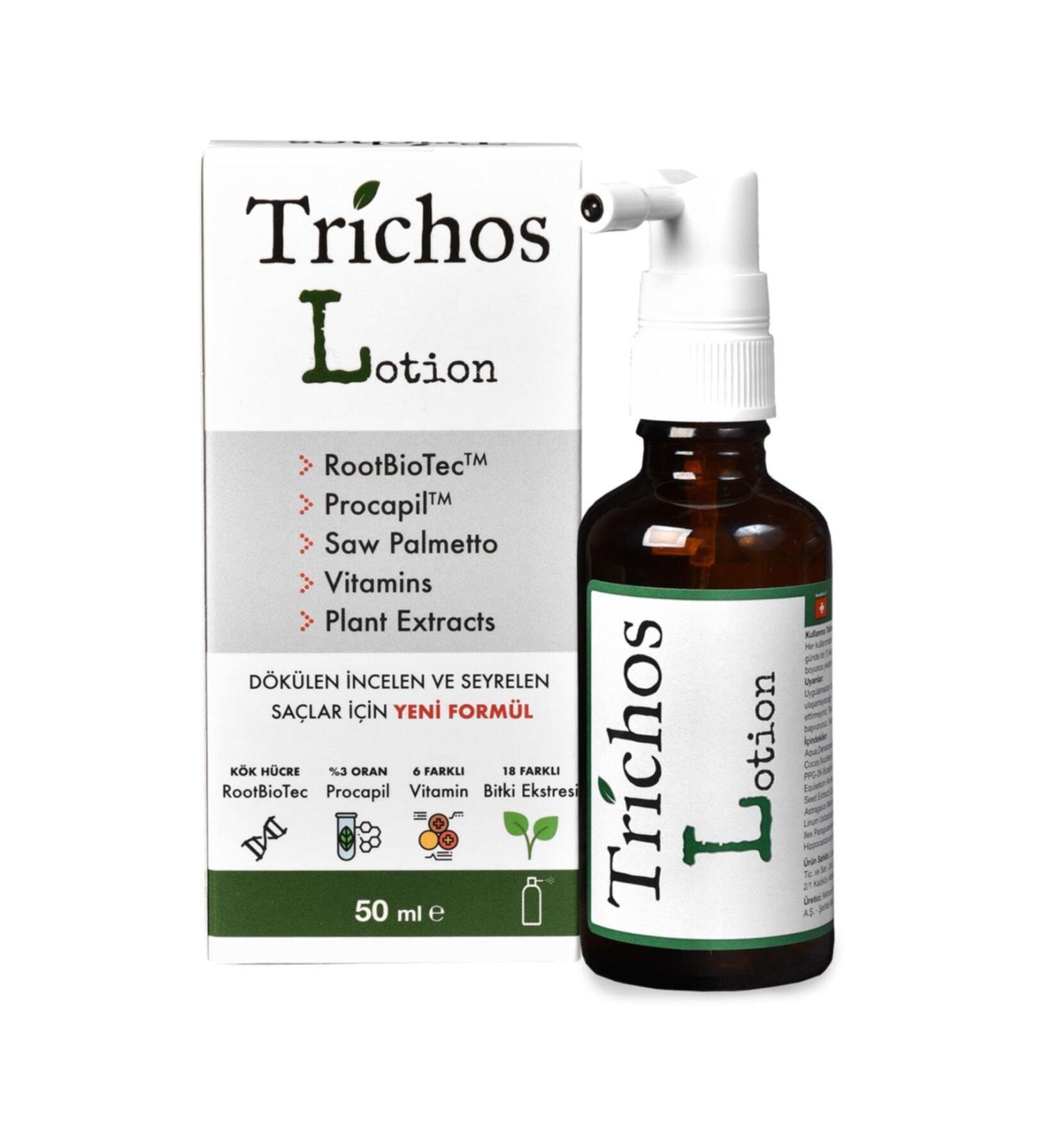 TRICHOS Lotion 50 ml Hair Lotion (For Hair Loss Ringworm and After Hair Transplantation) - Buy Online on GoSupps.com