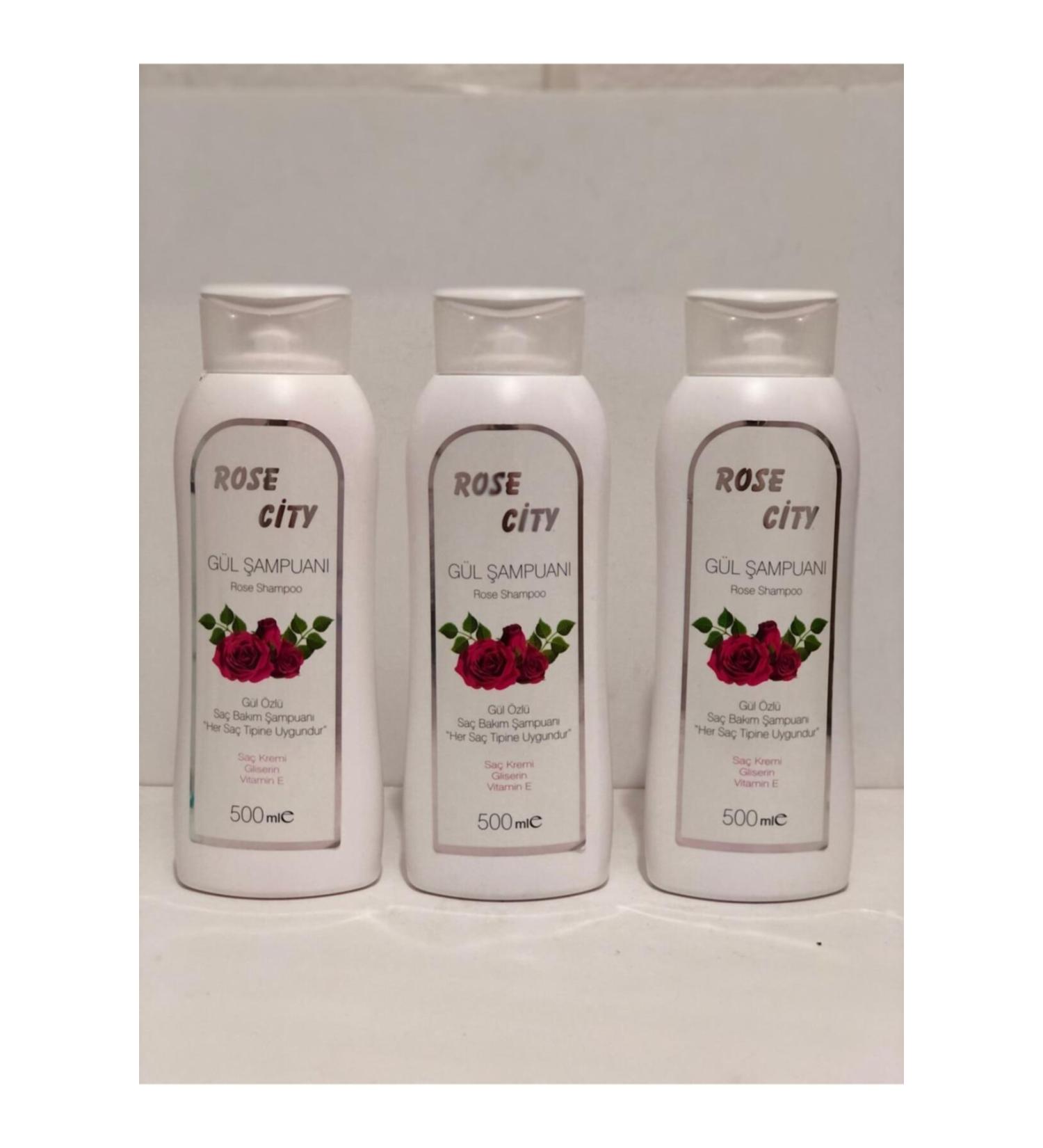 rosecity Rose Shampoo 500 ml 3 Pieces