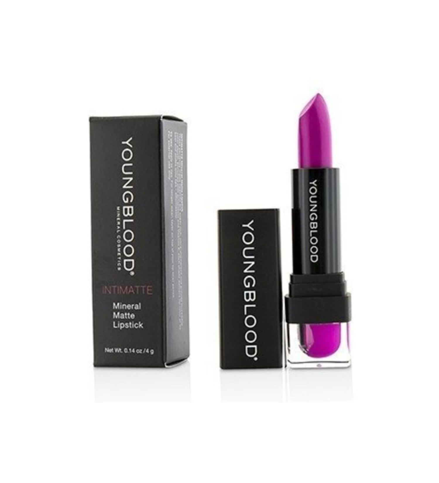 Youngblood Purple Fuchsia Mineral Creme Lipstick Mineral Lipstick 4 Gr. Charm.