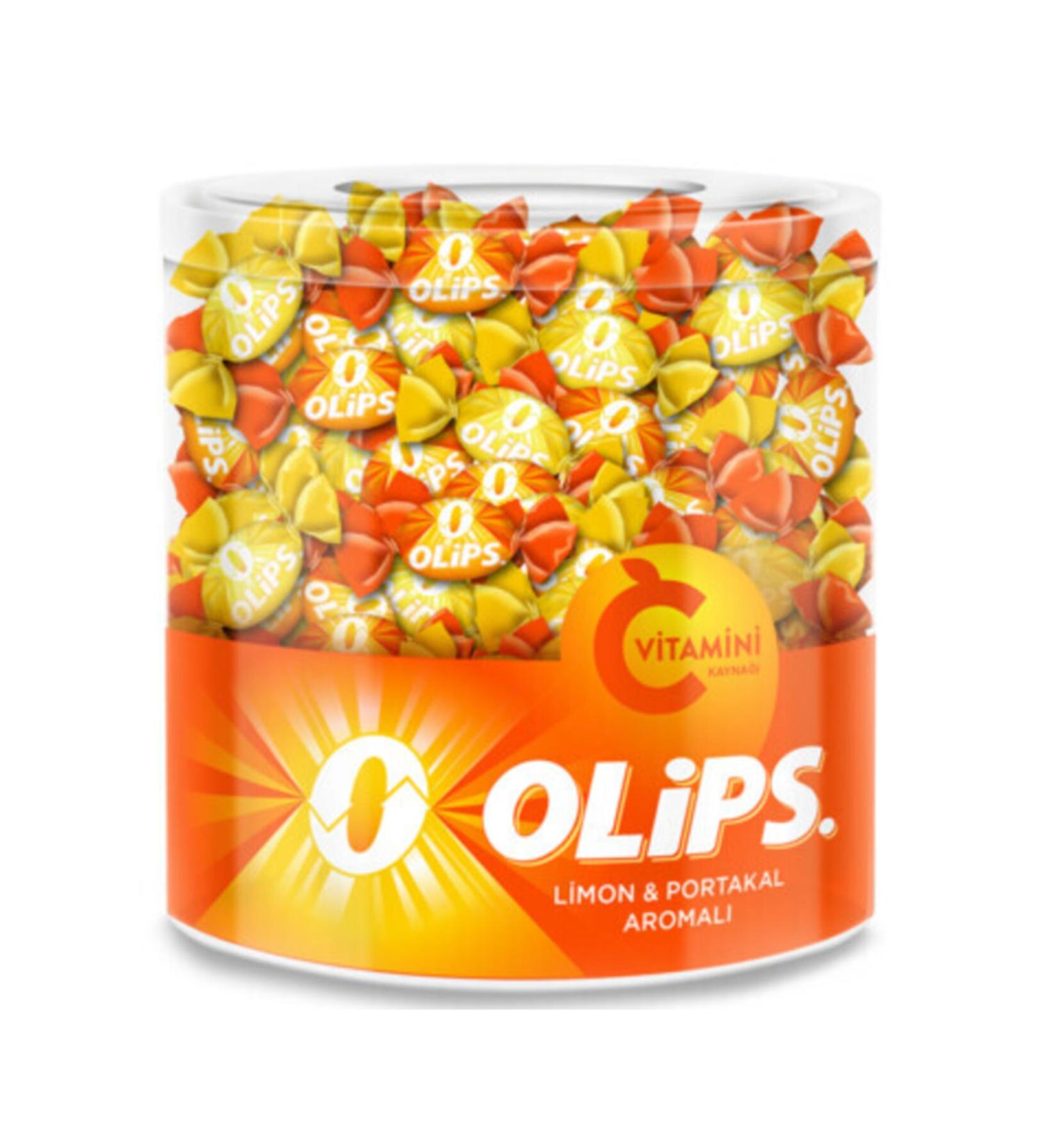 Olips Vitamin C Lemon and Orange Flavored Jar Candy 462 gr