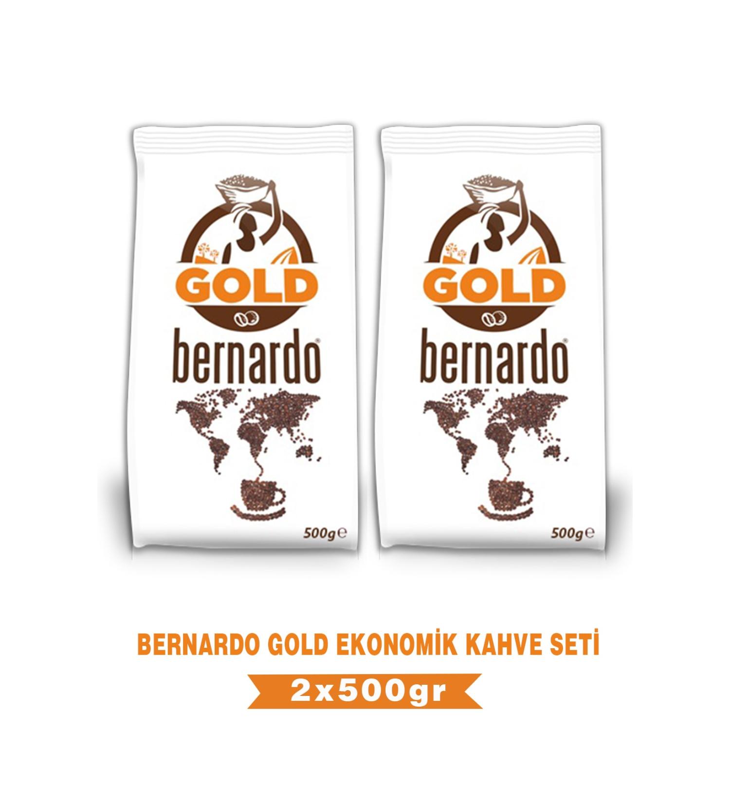 Bernardo Gold Economical Instant Coffee Set 500grx2
