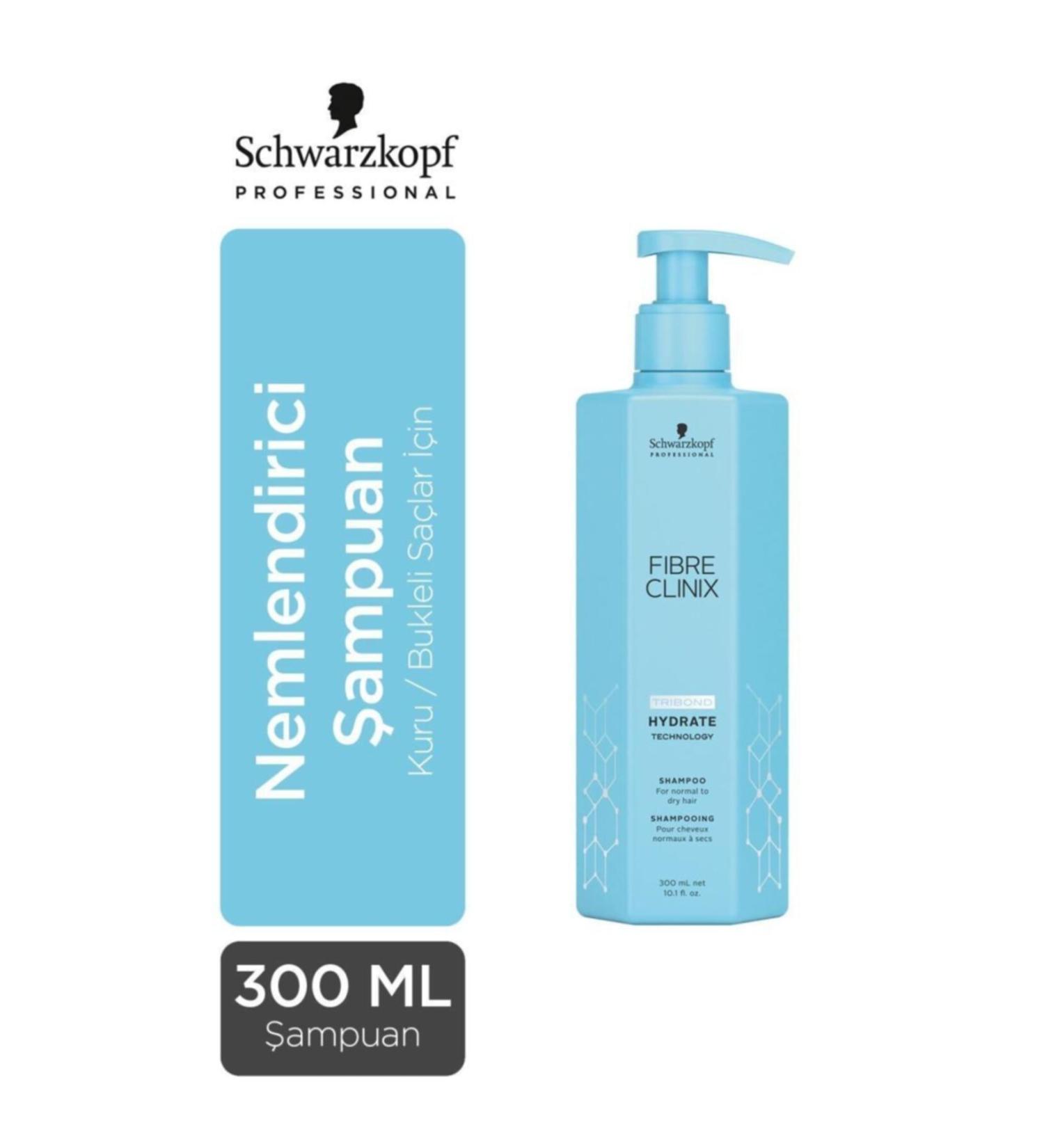 Schwarzkopf Fibre Clinix Hydrate Moisturizing Shampoo 300 Ml