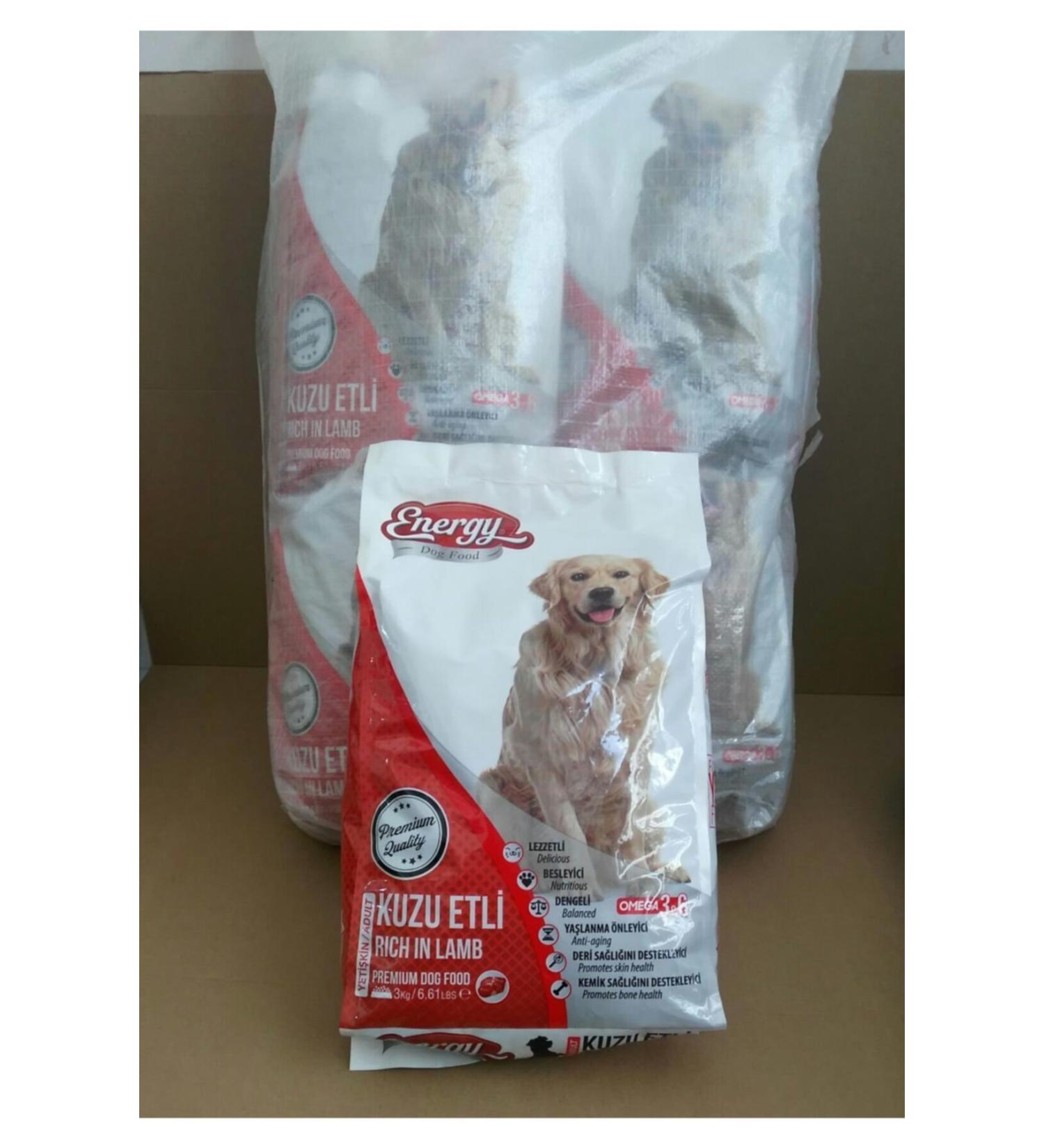 Energy Dog Food Adult 3 Kg Lamb Meat Dog Food 4 Pieces