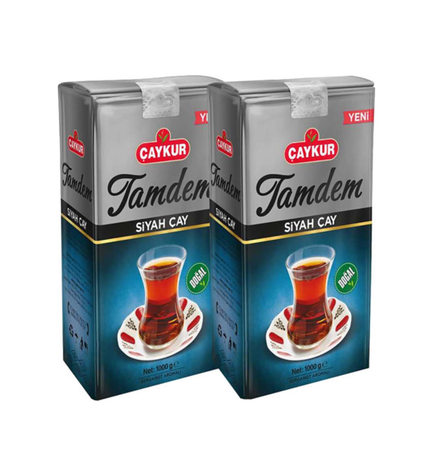 aykur Tamdem Bergamot Flavored Tea 1000 gr X 2 Pieces