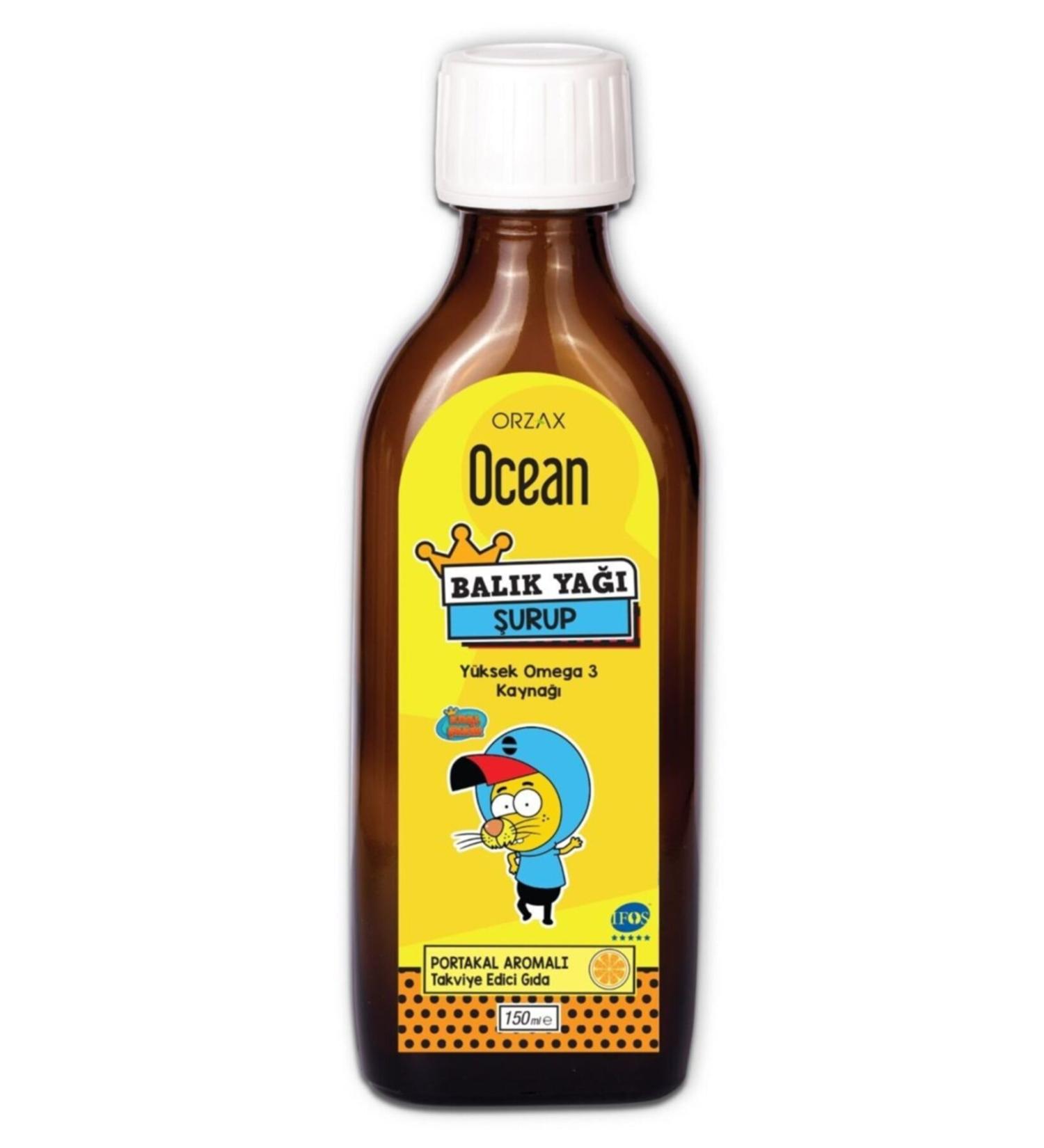Ocean Ocean Orange Flavored Fish Oil Syrup 150 ml