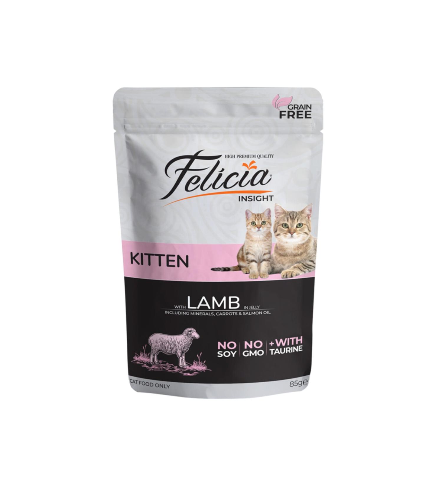 Felicia Grain-Free 85 gr Kitten Lamb Meat Wet Cat Food 3 Pieces