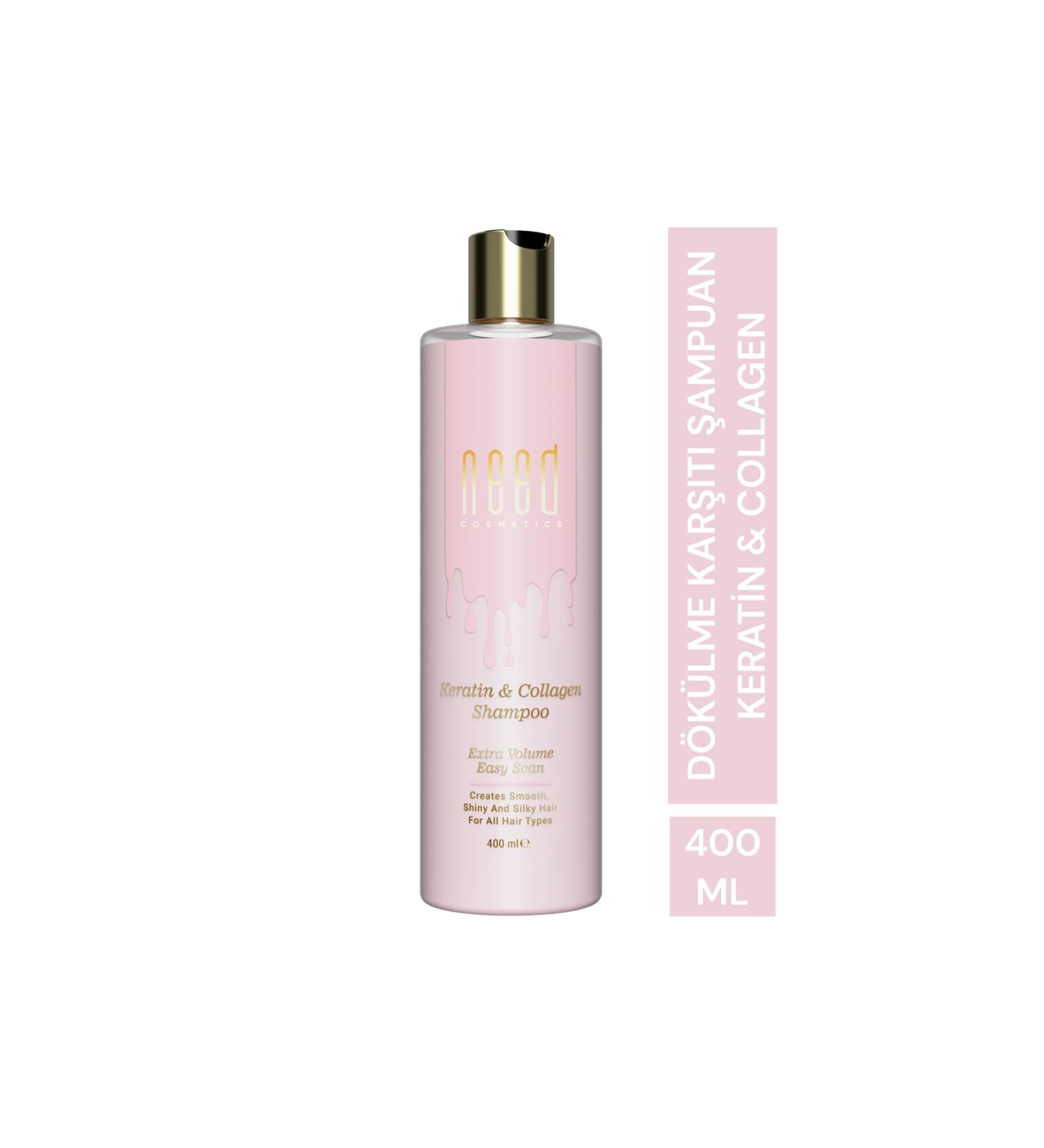 NEED COSMETICS Keratin and Collagen Shampoo 400 ml