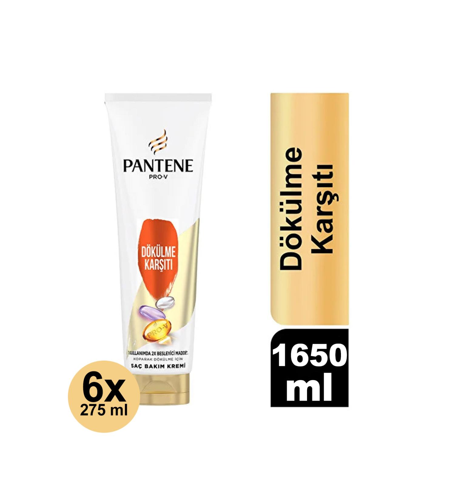 Pantene Anti-Hair Loss Hair Care Cream 1650 ml 275 ml X 6 Pieces - Buy Online on GoSupps.com
