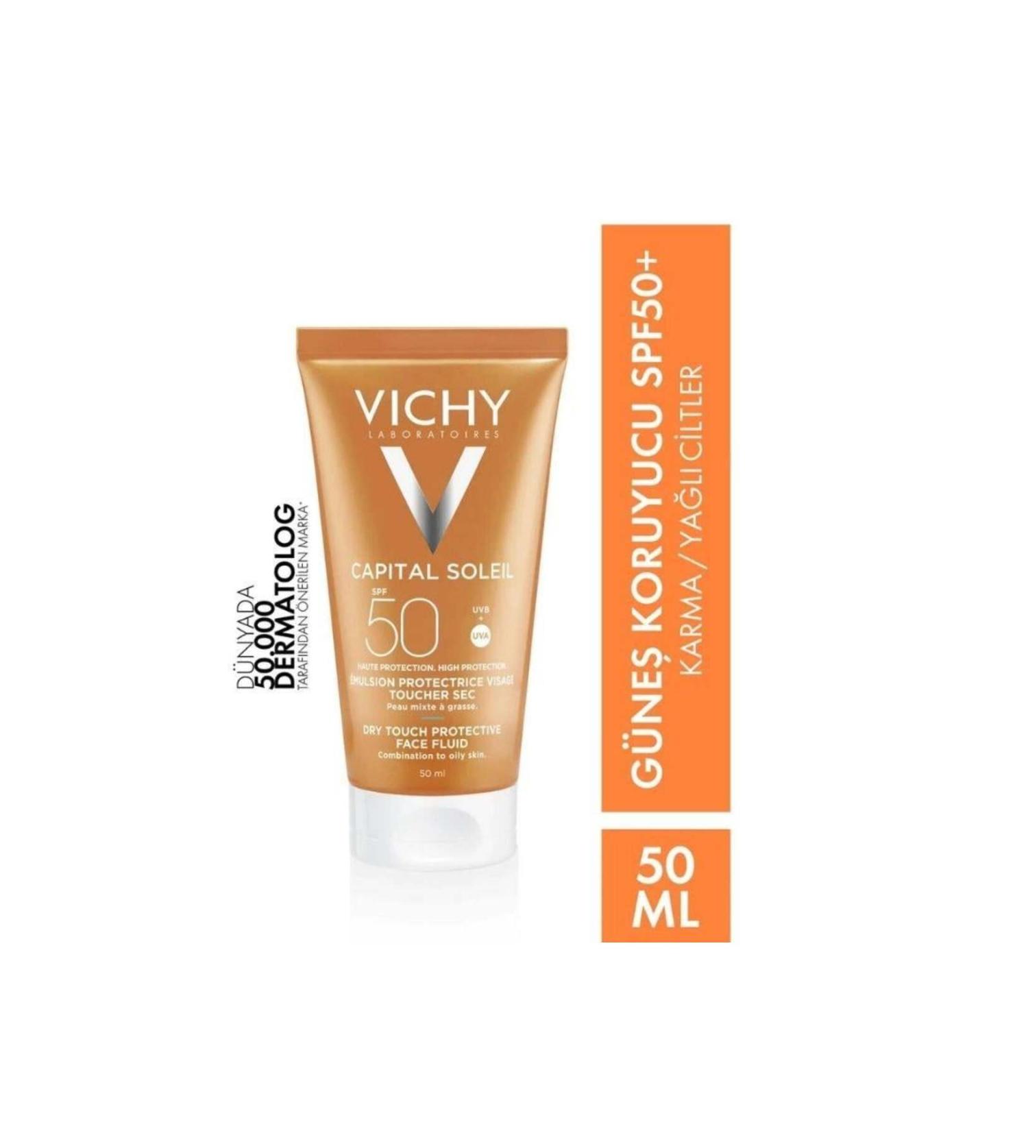 Vichy Capital Soleil SPF50 Dark Spot Anti-Shine and Moisturizing Emulsion Sun Cream 50ml