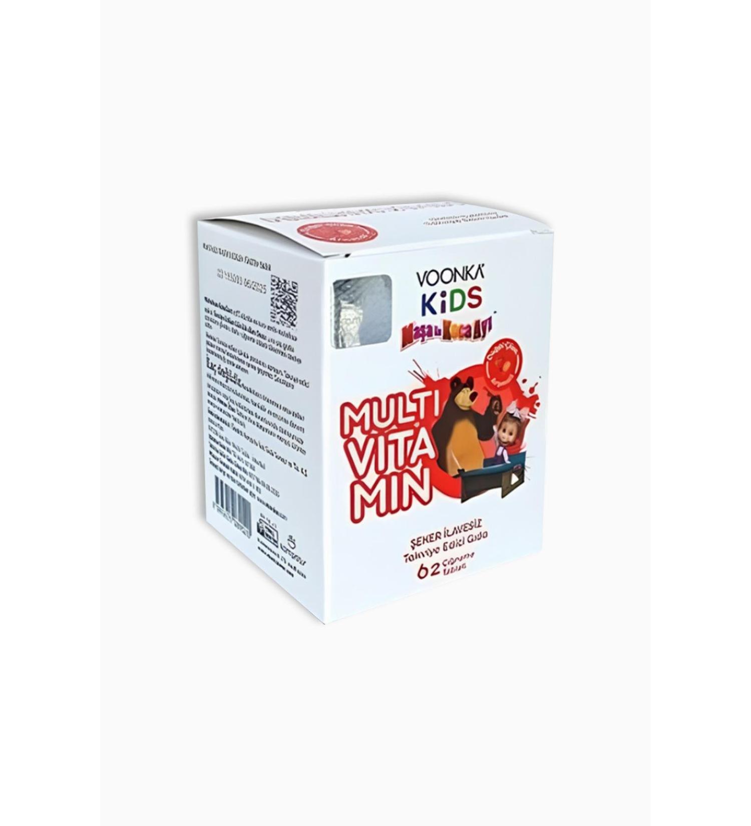 Voonka Kids Multi Vitamin 60 Chewable Tablets Masha and the Bear