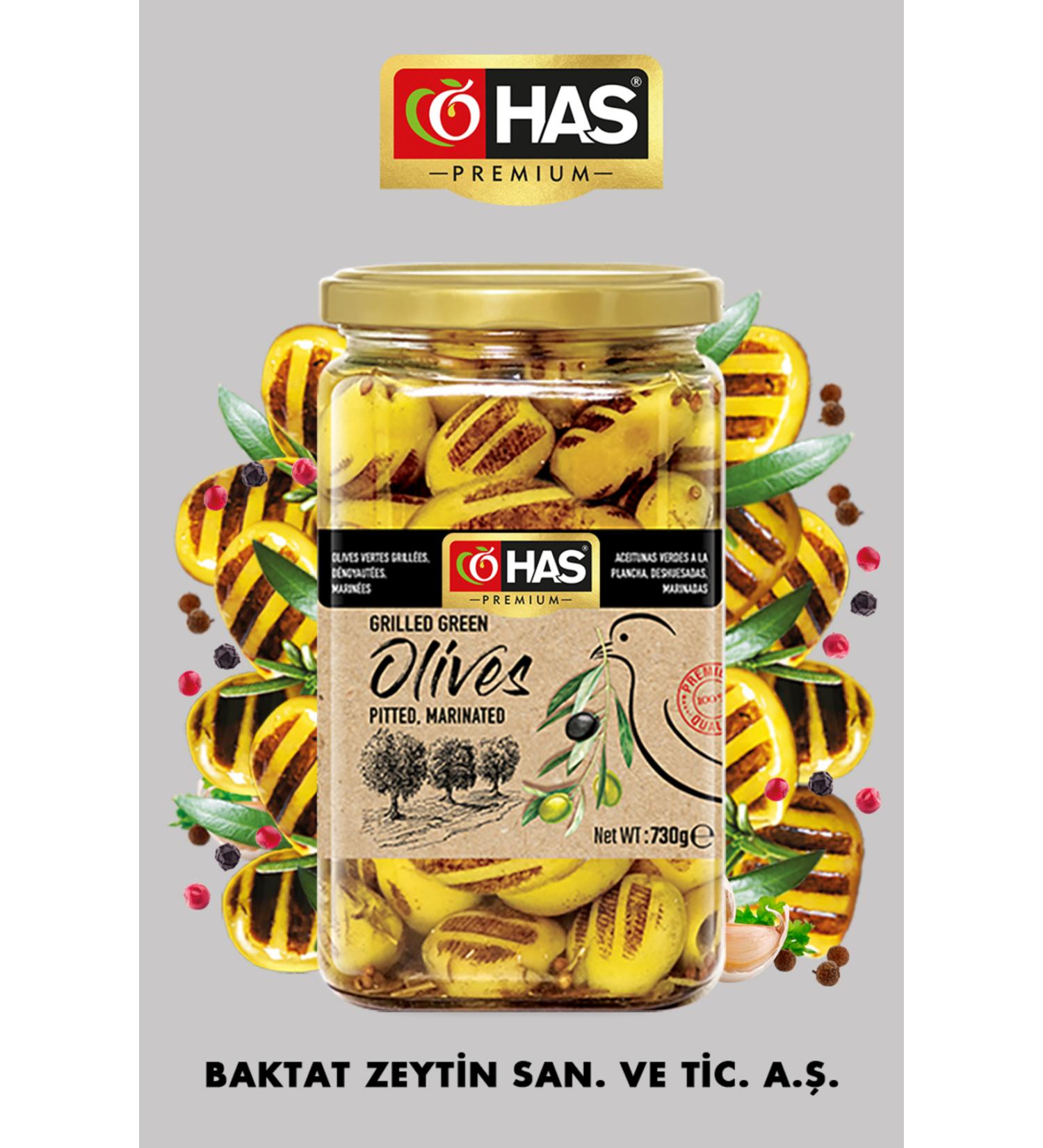 Has Premium Grilled Green Olives Pitted Marinated 850cc - Buy Online on GoSupps.com