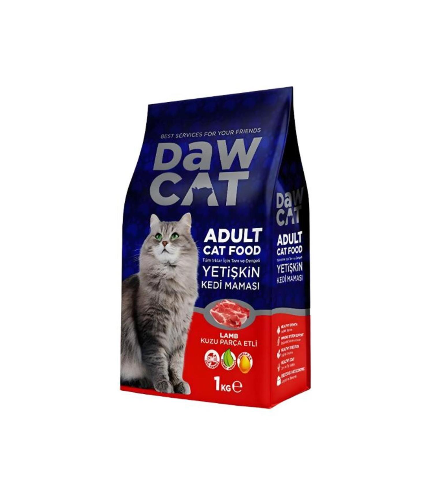 DAWCAT 1 KG LAMB PIECE ADULT CAT FOOD