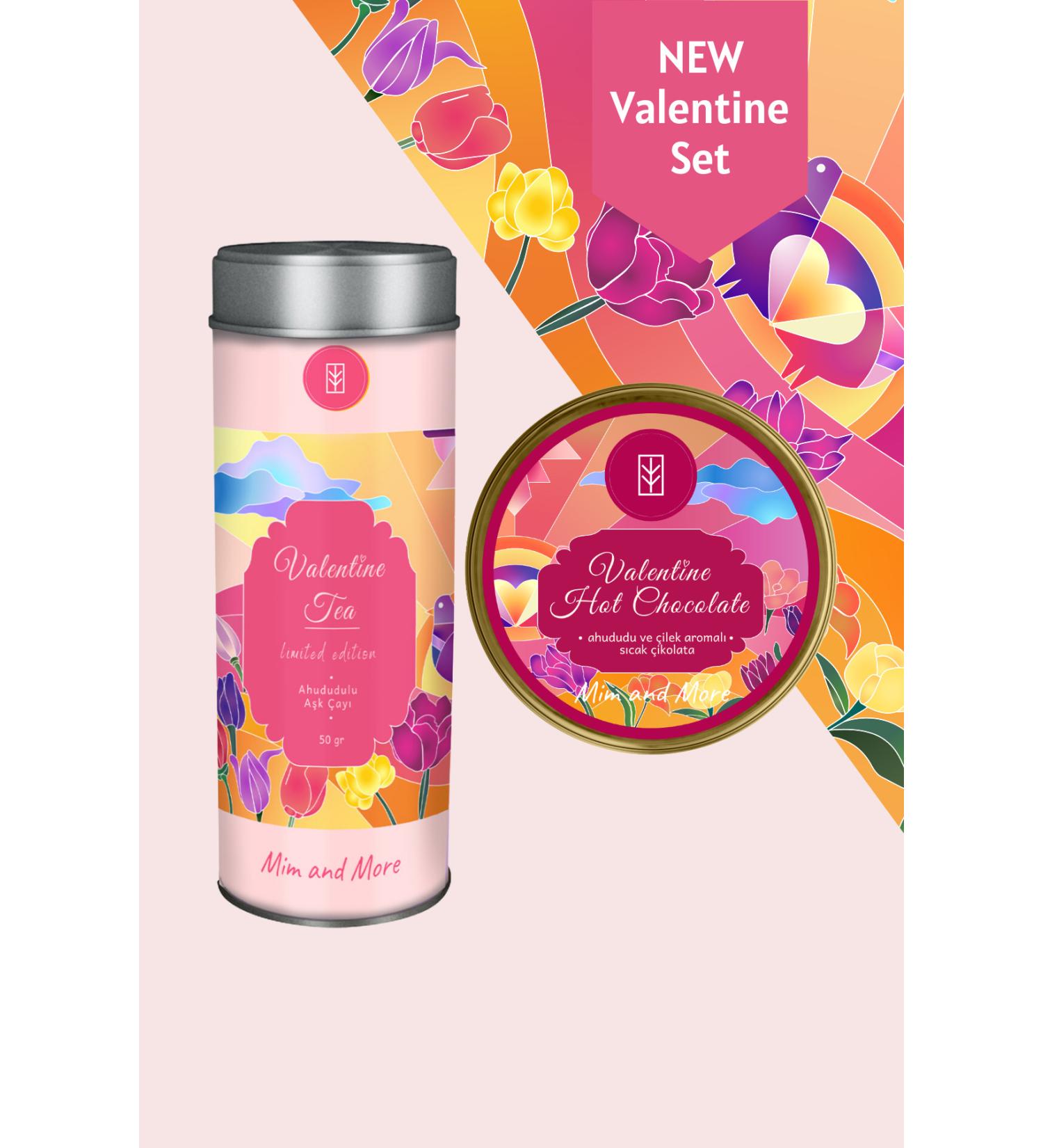 Mim and More Valentine Tea Raspberry Love Tea & Valentine Hot Chocolate Raspberry and Strawberry Flavored - Buy Online on GoSupps.com