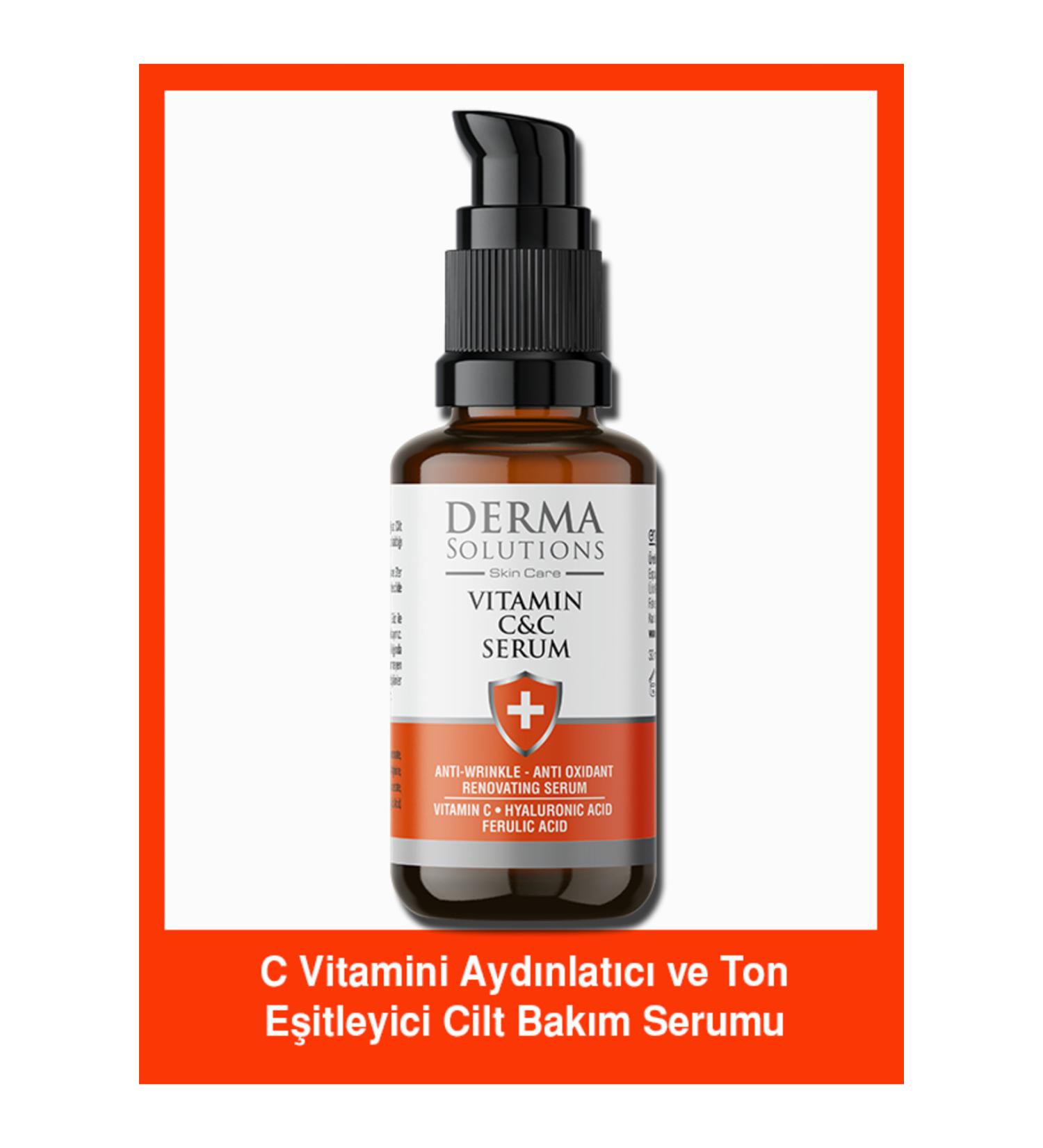 DermaSolutions PURE VITAMIN C SERUM - Tone Equalizing Brightening Serum Vitamin C Ferulic Acid
