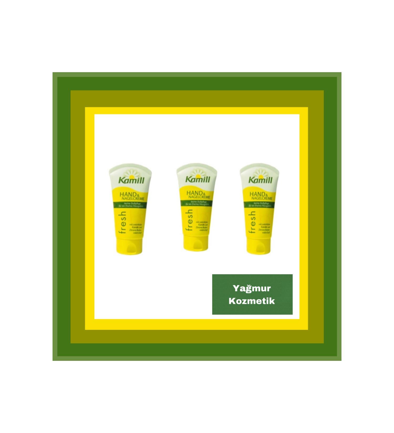 Kamil Kamill Fresh Hand & Nail Cream Tube 75x75x75ml Set of 3