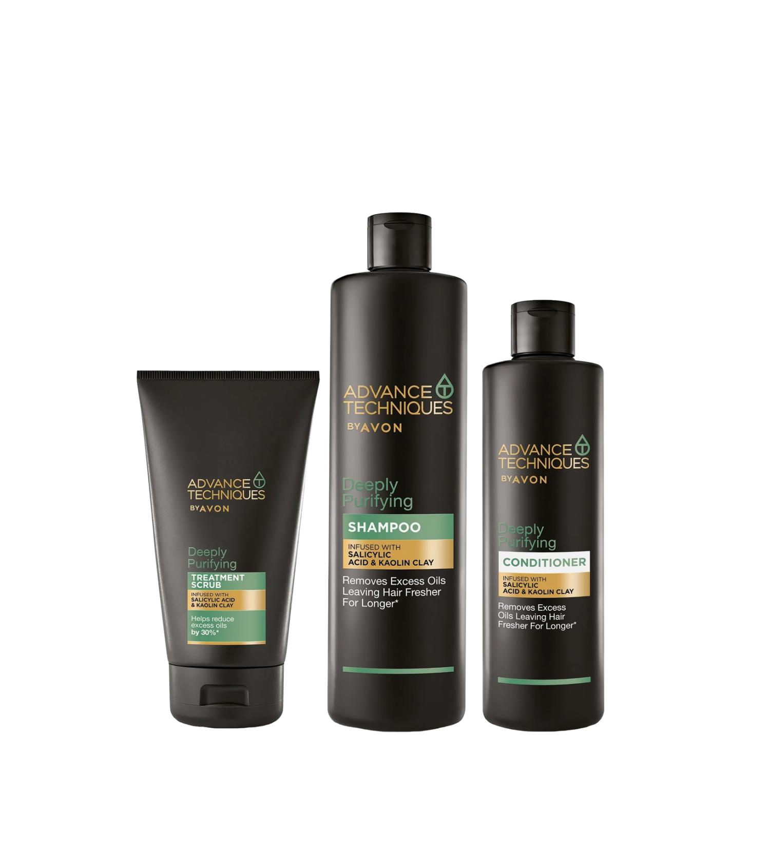 Avon Advance Techniques Shampoo Conditioner and Scrub Package for Oily Hair - Buy Online on GoSupps.com