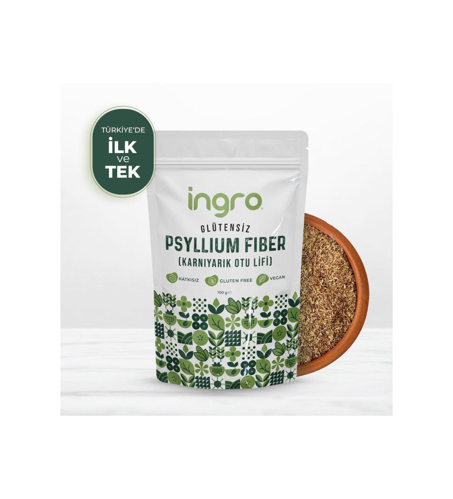 Ingro Psyllium Fiber (CARNIYARIK SEED FIBER) 100g