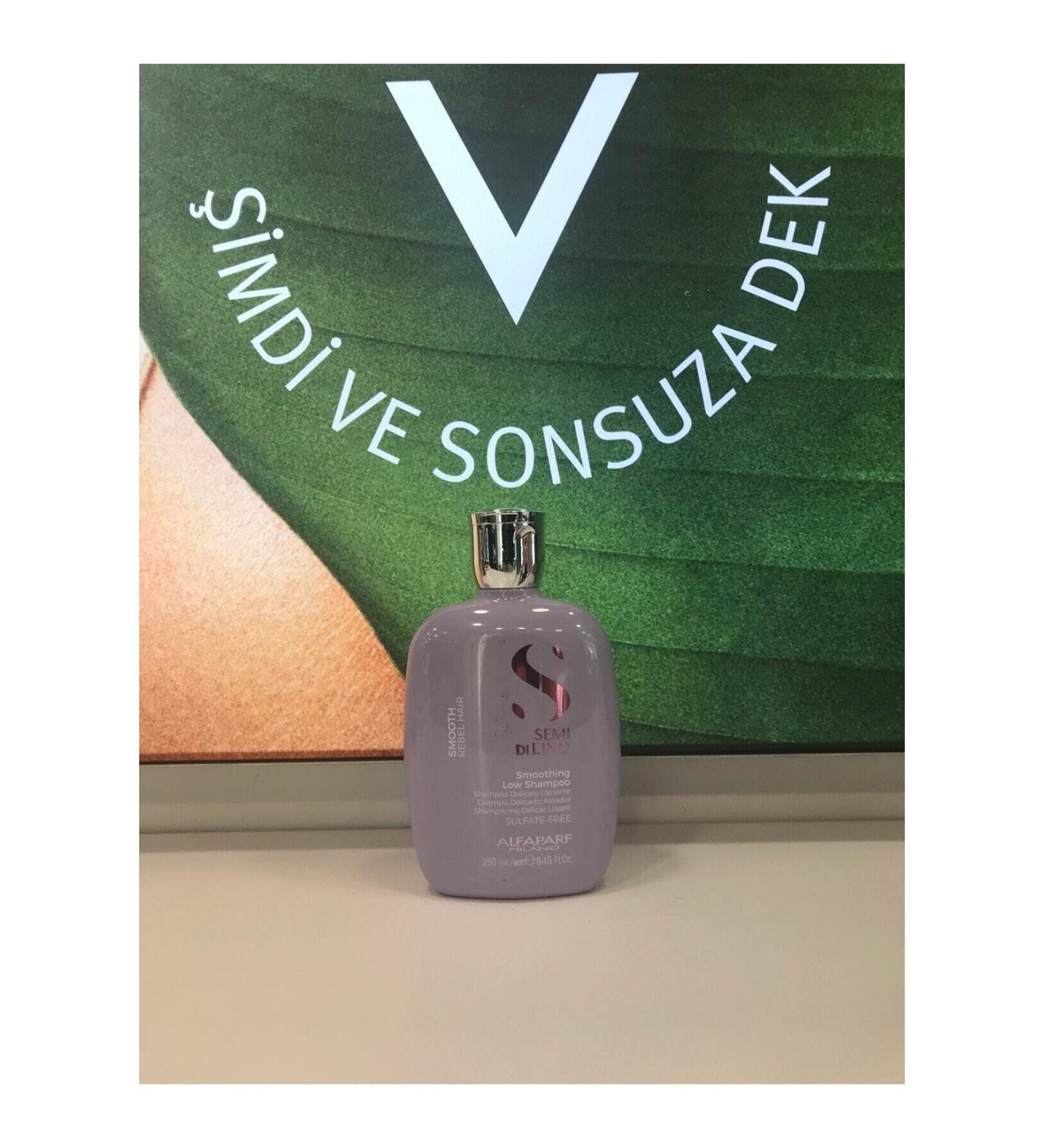 Alfaparf Semi Di Lino Smooth Rebel Hair Smoothing Low Sulfate-Free Shampoo 250ml KEYKUAFORR979