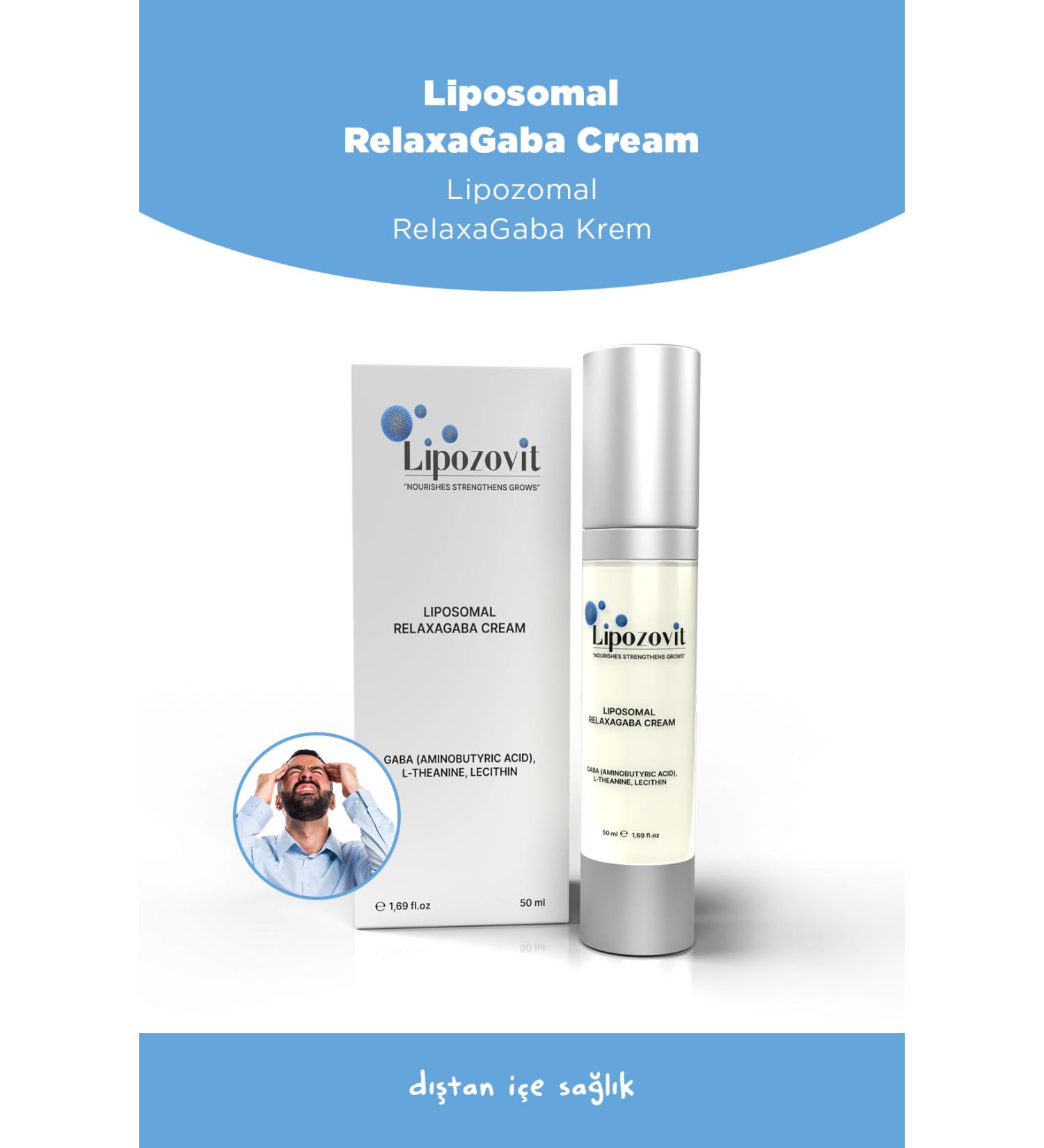 LIPOZOVIT Liposomal Relaxagaba Relaxing Massage Cream 50 ml - Buy Online on GoSupps.com