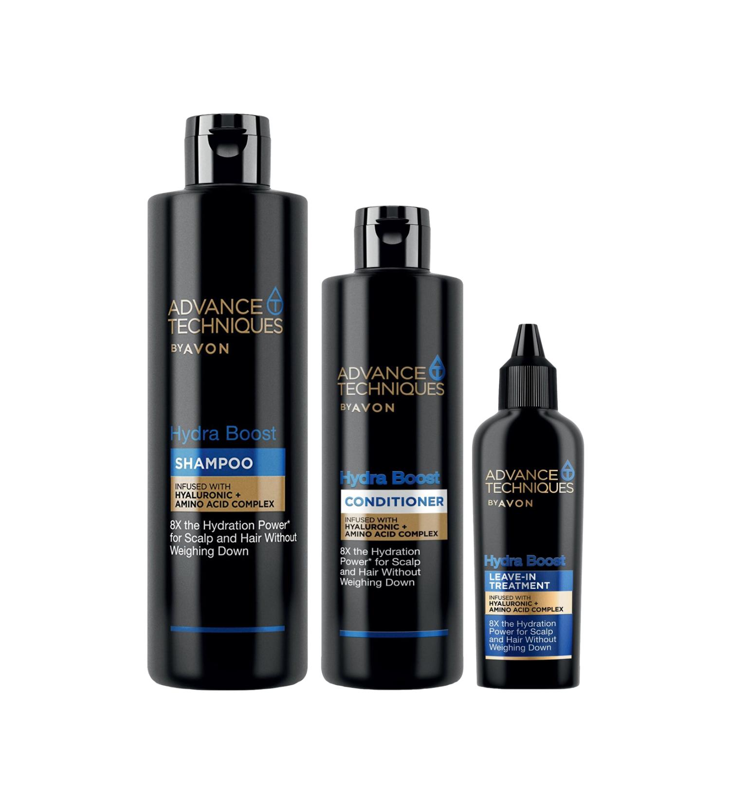 Avon Advance Techniques Moisturizing Shampoo Conditioner and Leave-In Conditioner Bundle - Buy Online on GoSupps.com