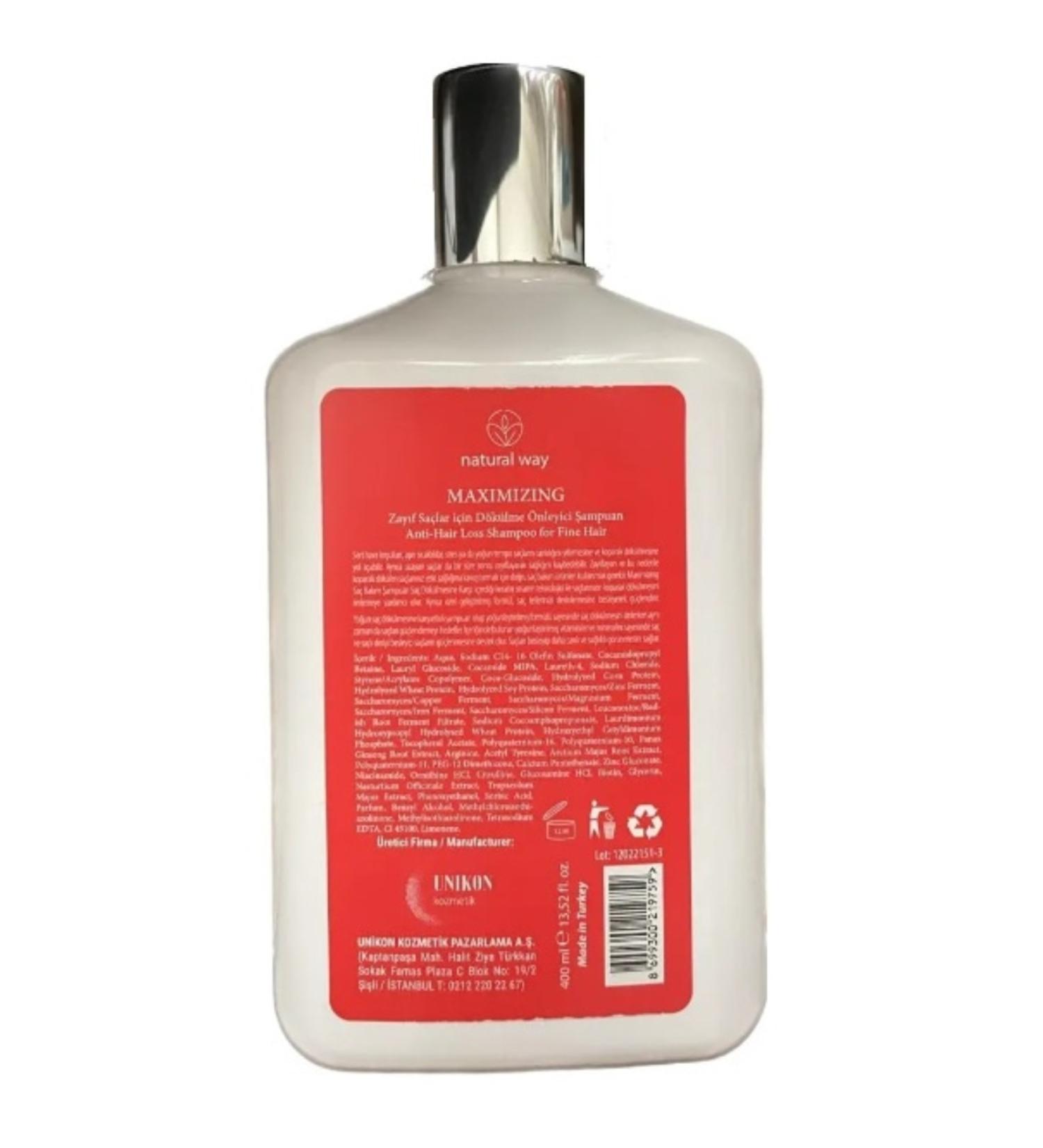 natural way MAXIMIZING Deeply Nourishing Shampoo with Arginine 13.52 fl.oz. ECB.268