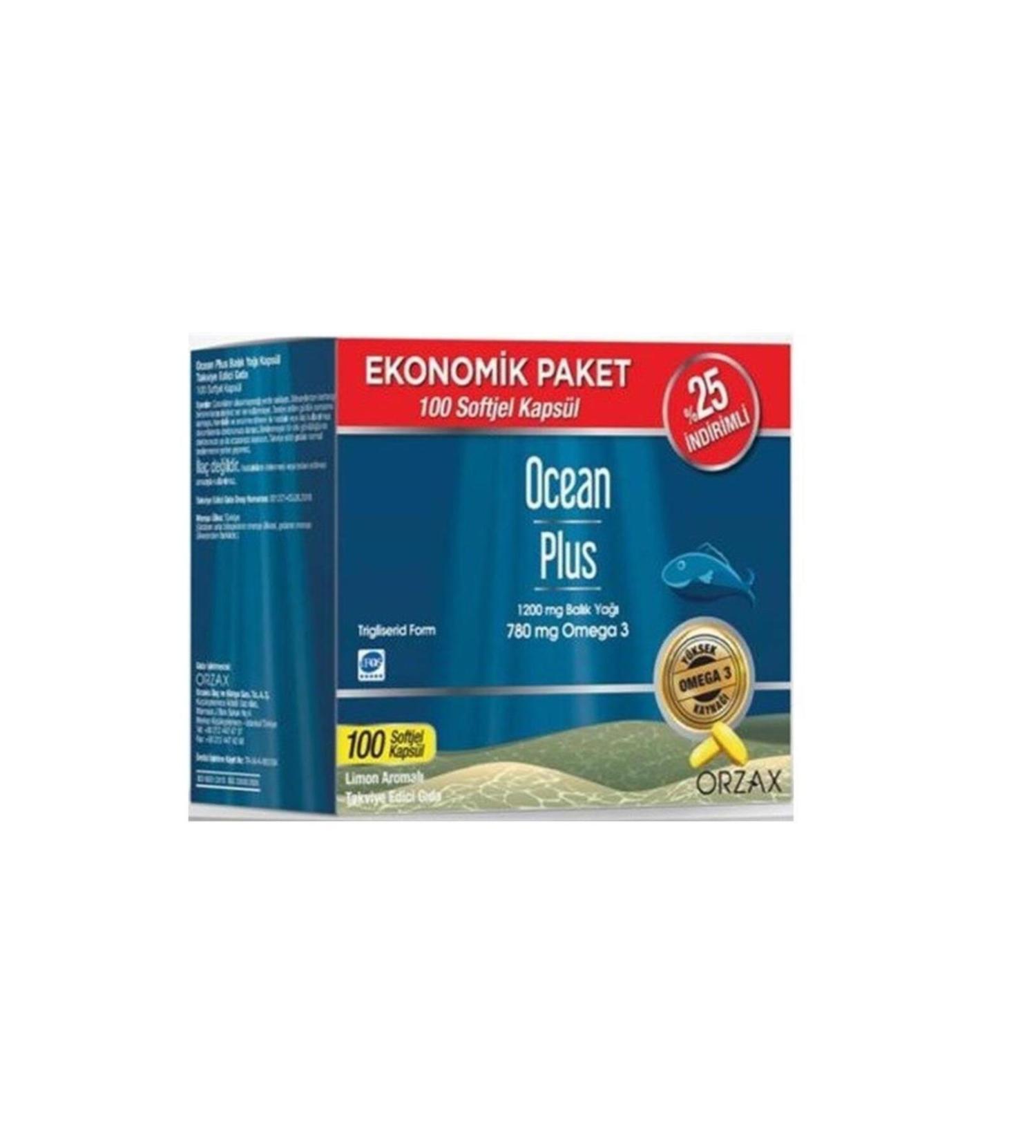 Ocean Plus Omega3 1200 Mg 100 Softgel Capsules Economic Package