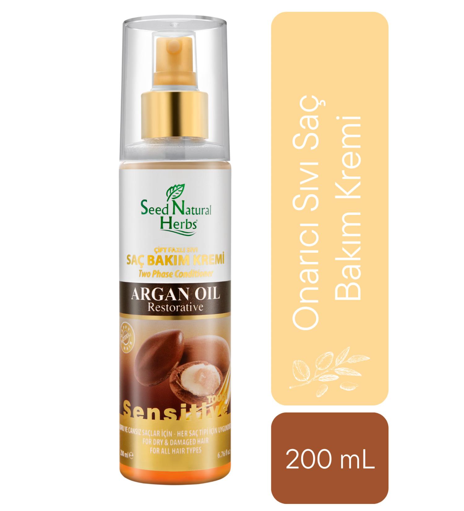 Seed Natural Herbs Intensive Care Dual Phase Argan Oil Liquid Hair Conditioner 200 ml