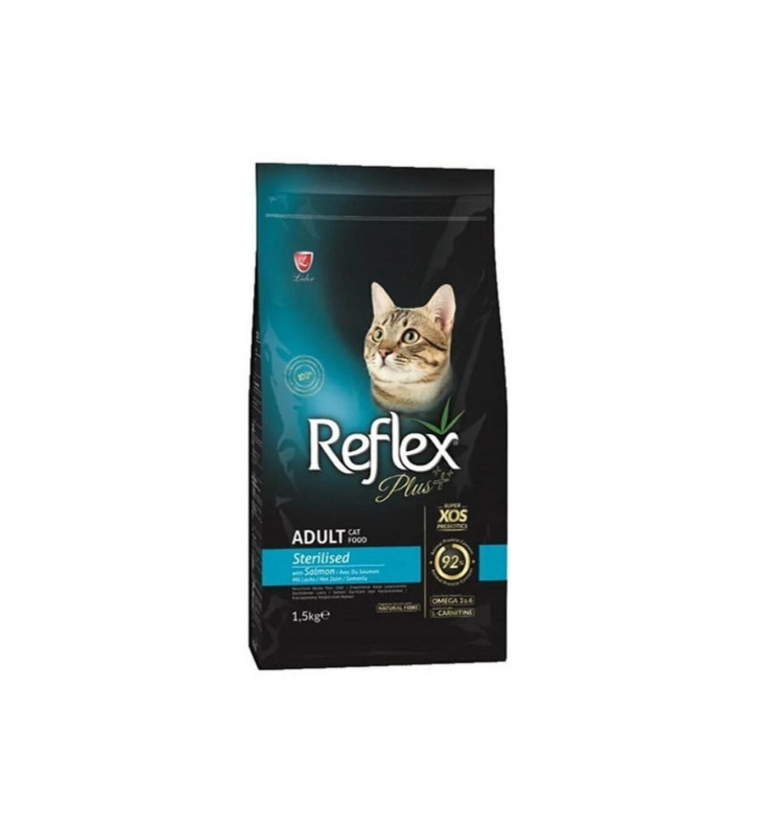 Reflex Plus Sterilized adult cat food 8 kg (2 pieces)