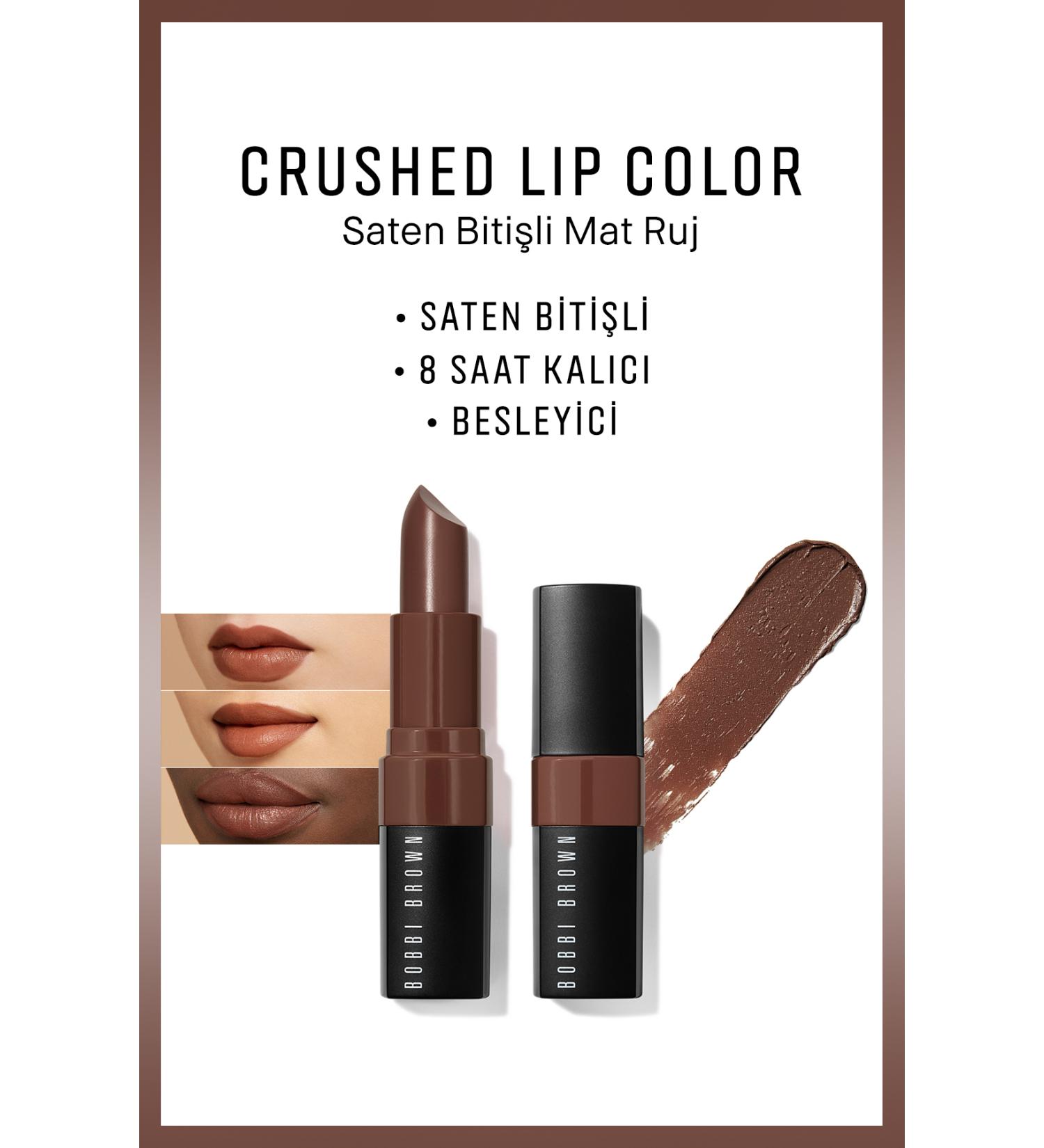 Bobbi Brown Crushed Lip Color Satin Finish Matte Lipstick - Rich Cocoa