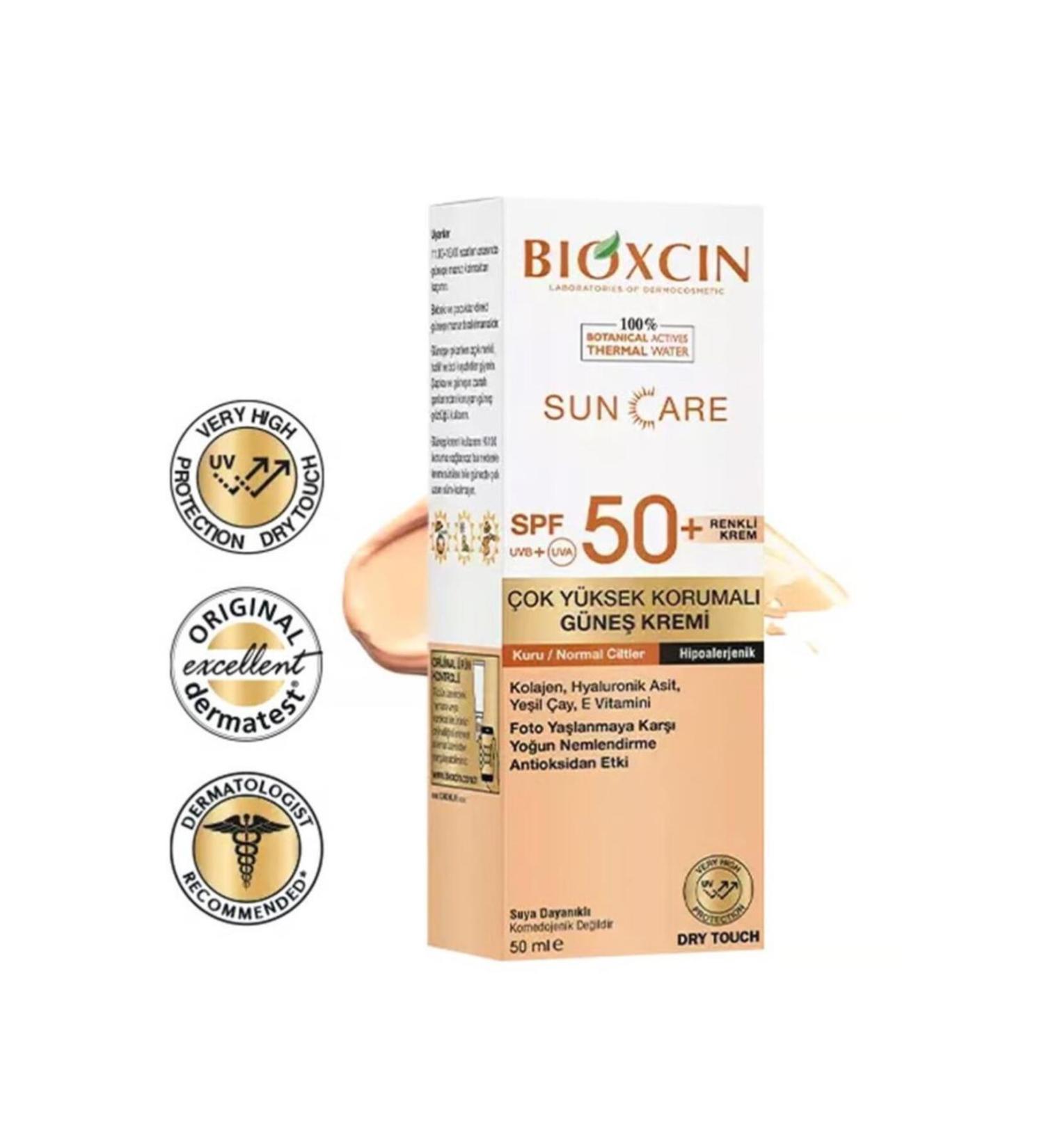 Bioxcin Sun Care Very High Protection Tinted Sun Cream for Dry Skin TINTED (Spf50+) 50 Ml - SK