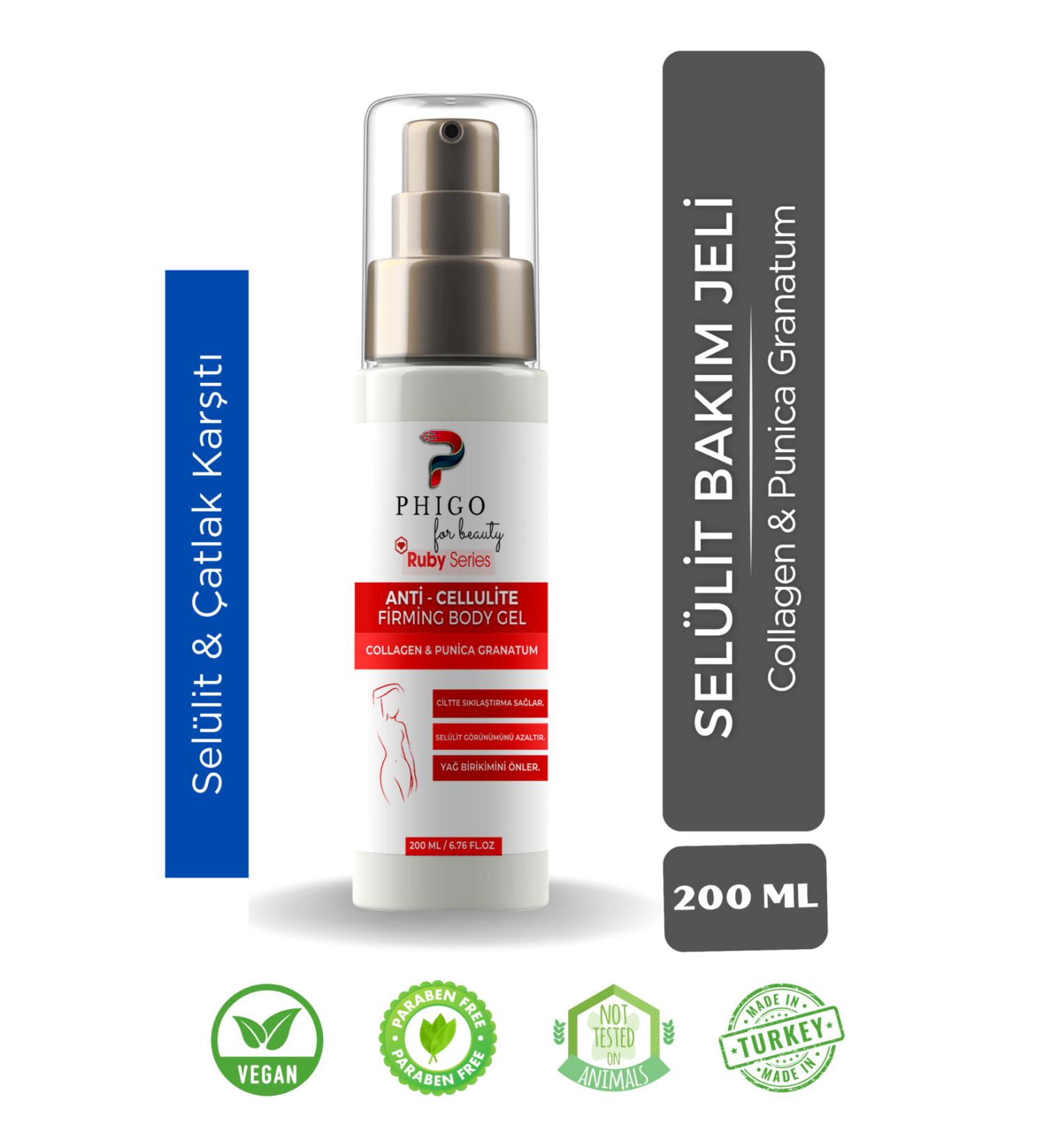 Phigo Firming Cellulite and Stretch Mark Eliminator Fat Burning Gel 200 ML Phigo - Buy Online on GoSupps.com