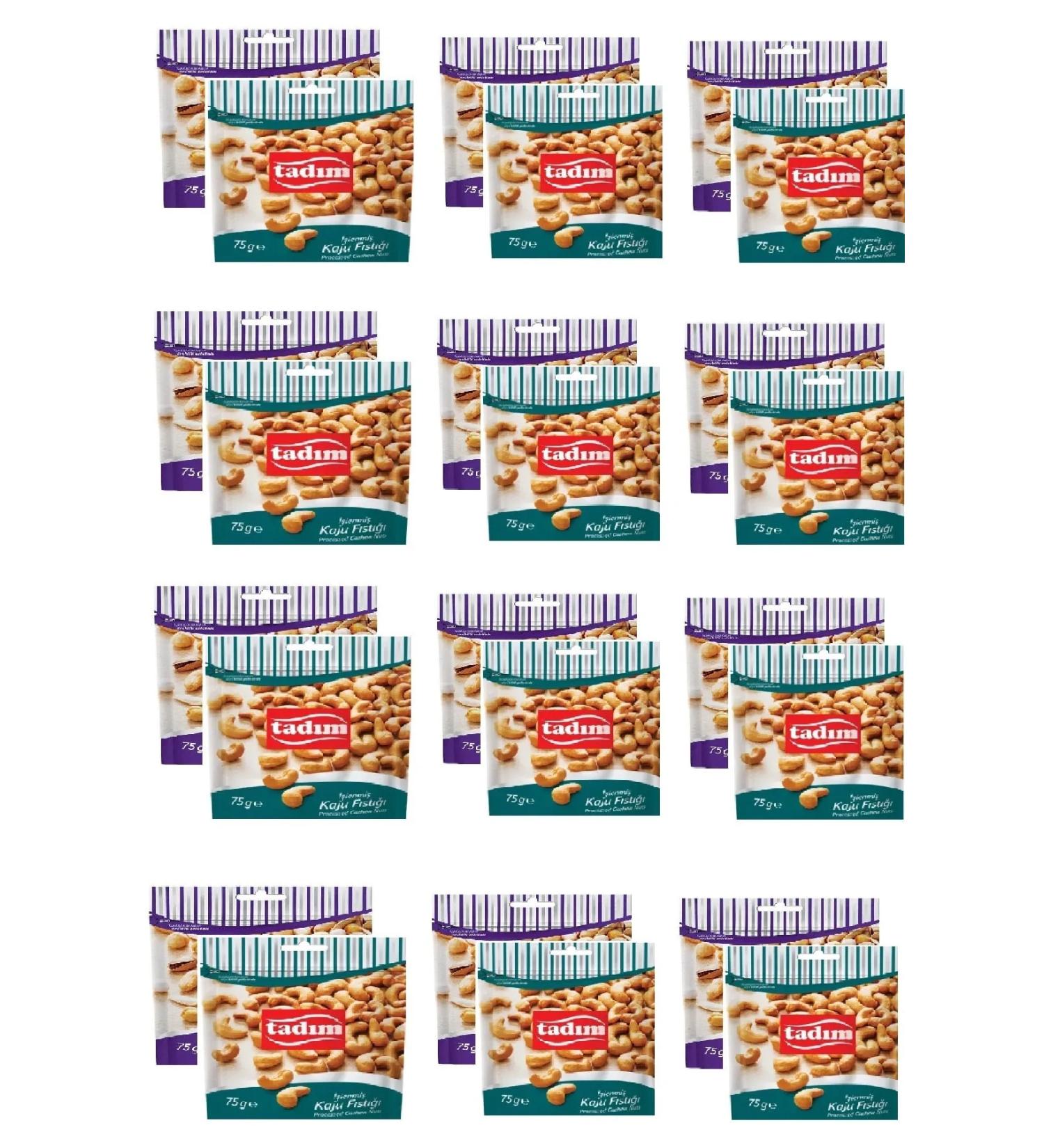 Tad m Mixed Nuts Cocktail 75 Gr X 12 Pieces & Tad m Processed Cashew Nuts 75 Gr X 12 Pieces