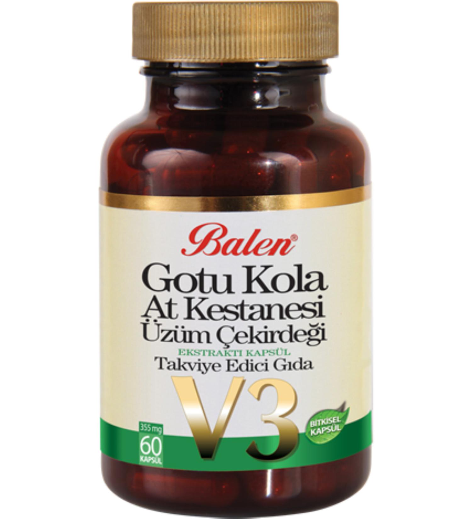 Balen Gotu Kola & Horse Chestnut & Grape Seed Extract Capsule