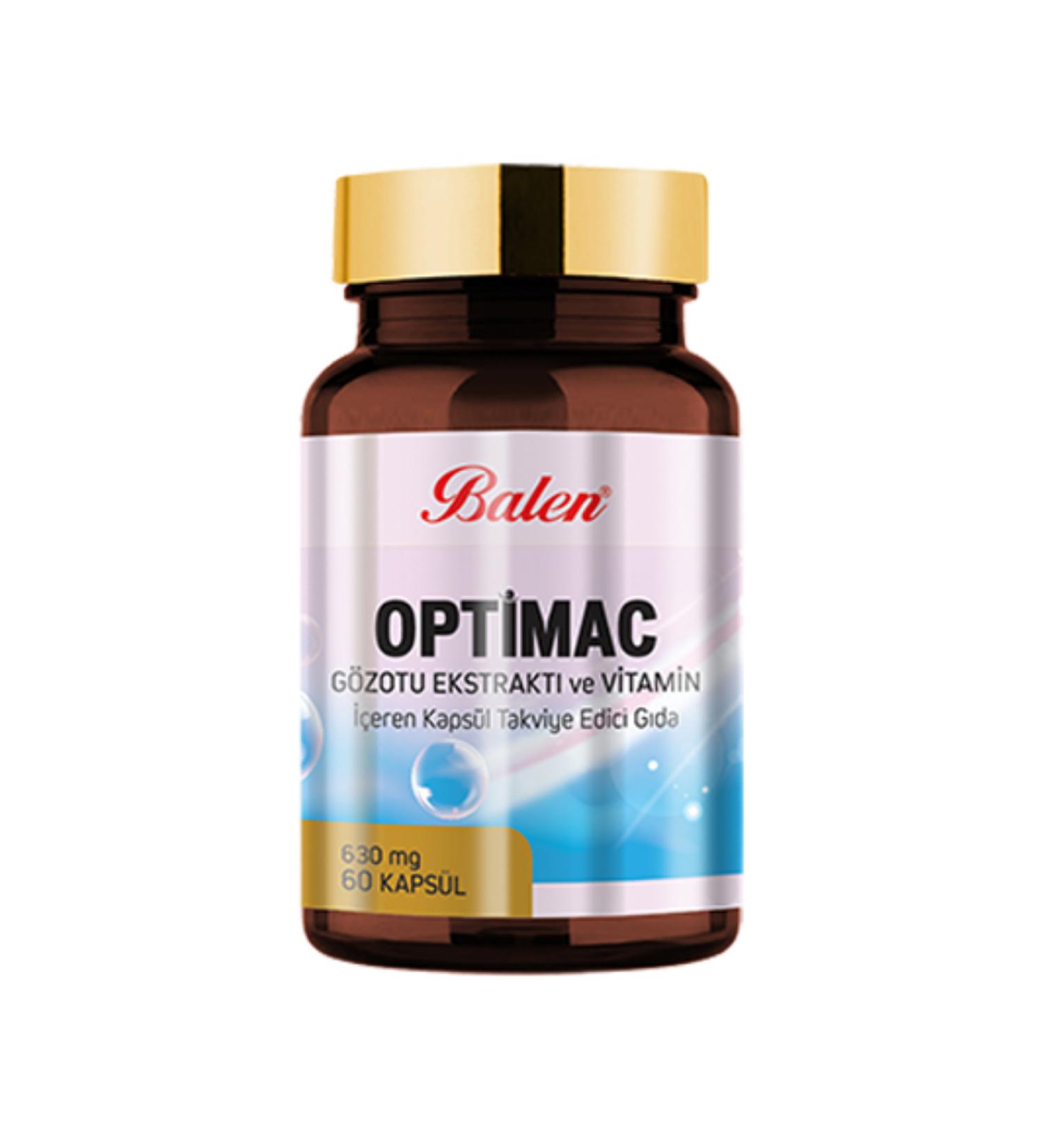 Balen Optimac Eyebright Extract and Vitamin 630MG*60 Capsules