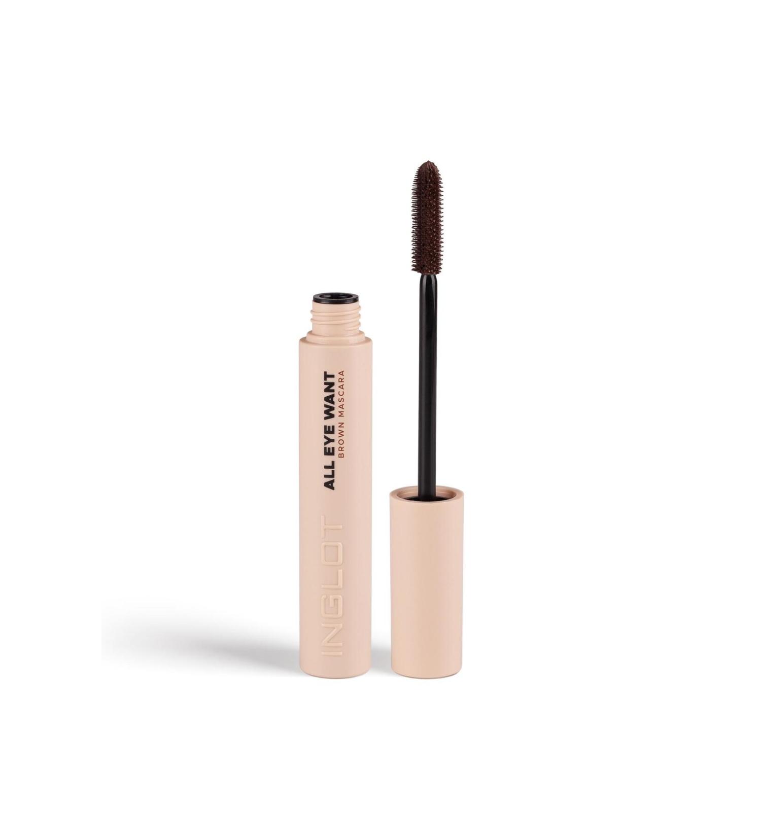Inglot ALL EYE WANT Mascara brown - Buy Online on GoSupps.com