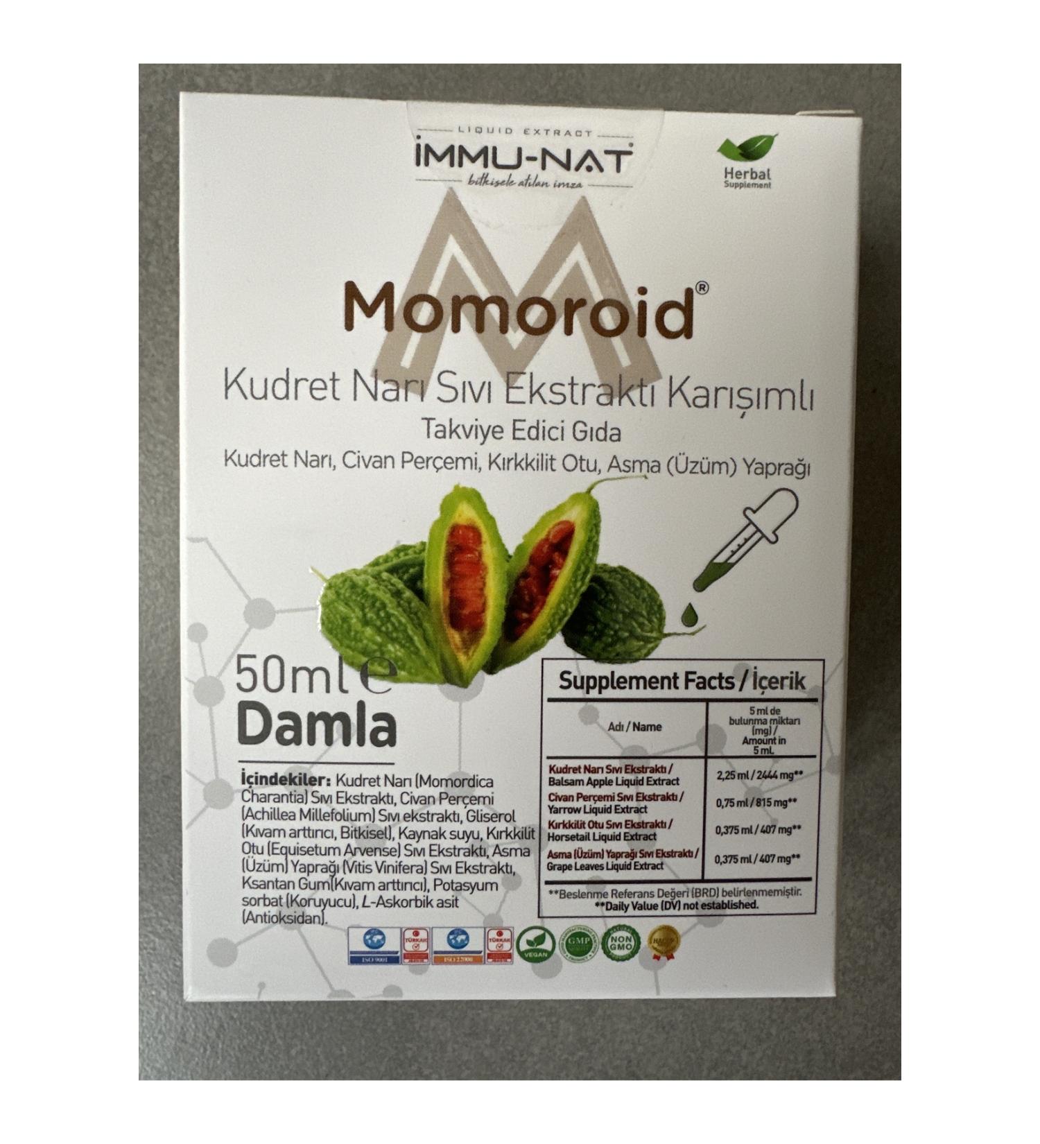 Immu-Nat Momoroid Bitter Melon Liquid Extract Mixture 50 ml