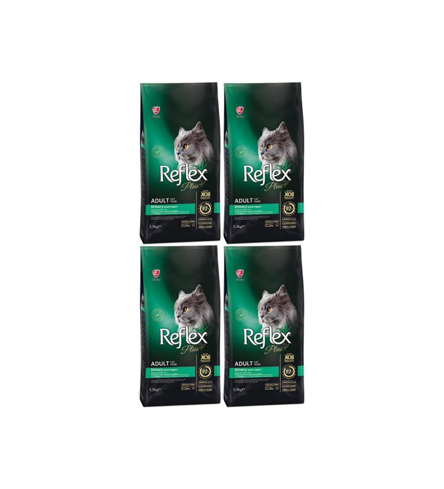 Reflex Plus Urinary Chicken Adult Cat Food 1.5 kg - 4 Pieces