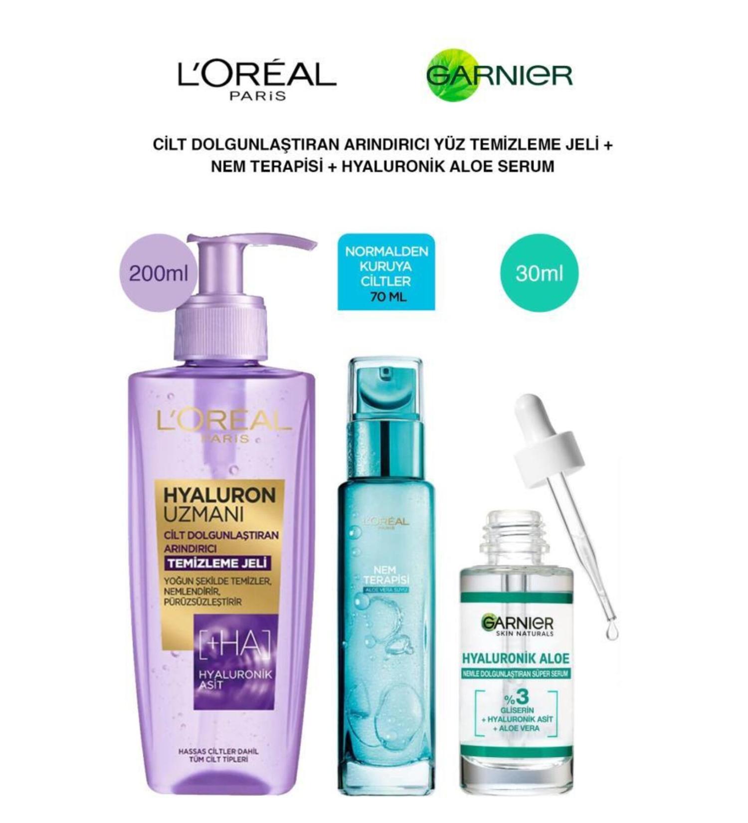 L'Oreal Paris Purifying Plumping Moisturizing Aloe-Vera Skin Care Set-Normal Dry Skin - Buy Online on GoSupps.com