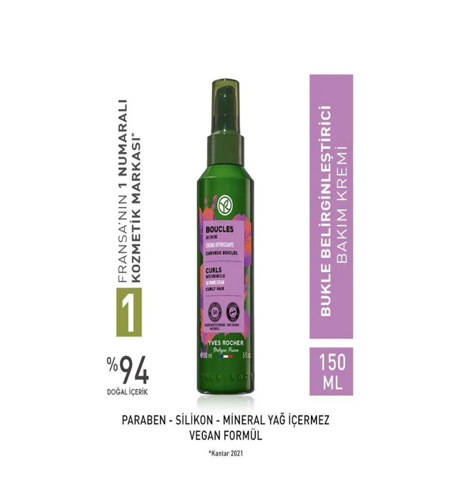 Yves Rocher Curl Defining Care Cream - Curly and Wavy Hair 150 ml - Buy Online on GoSupps.com