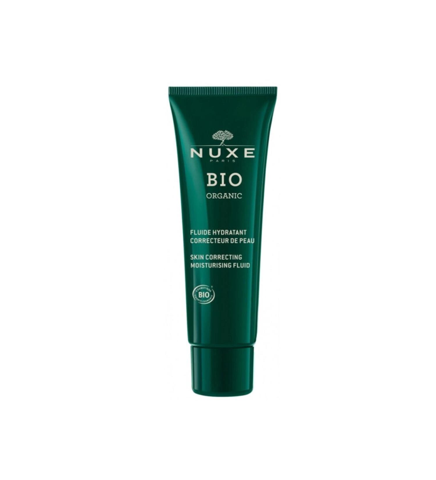 Nuxe Bio Organic Skin Correcting Moisturising Fluid - Moisturising Cream for Normal and Combination Skin 50ml